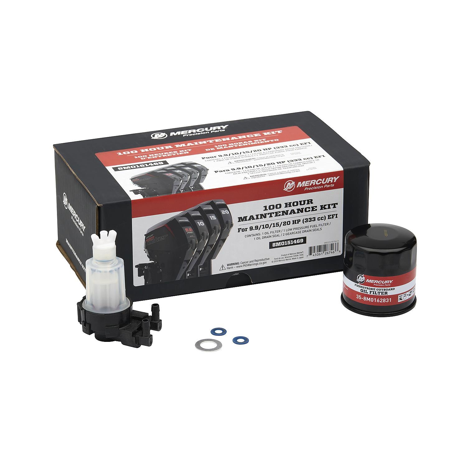 Mercury 100-Hour Kit 175-300hp V6/V8 FourStroke 8M0149929