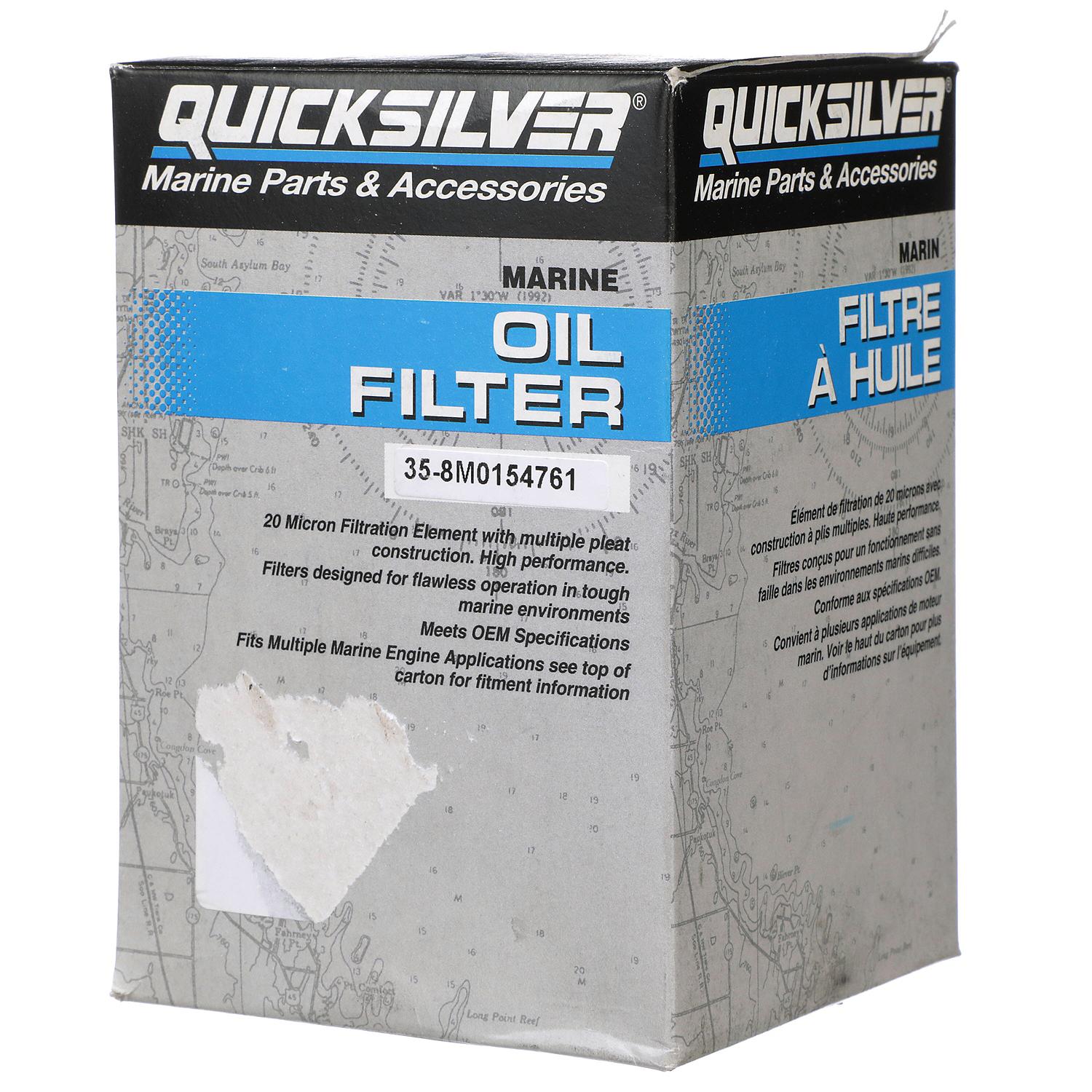 Quicksilver Oil Filter 8M0154761 – Marine Engine Replacement