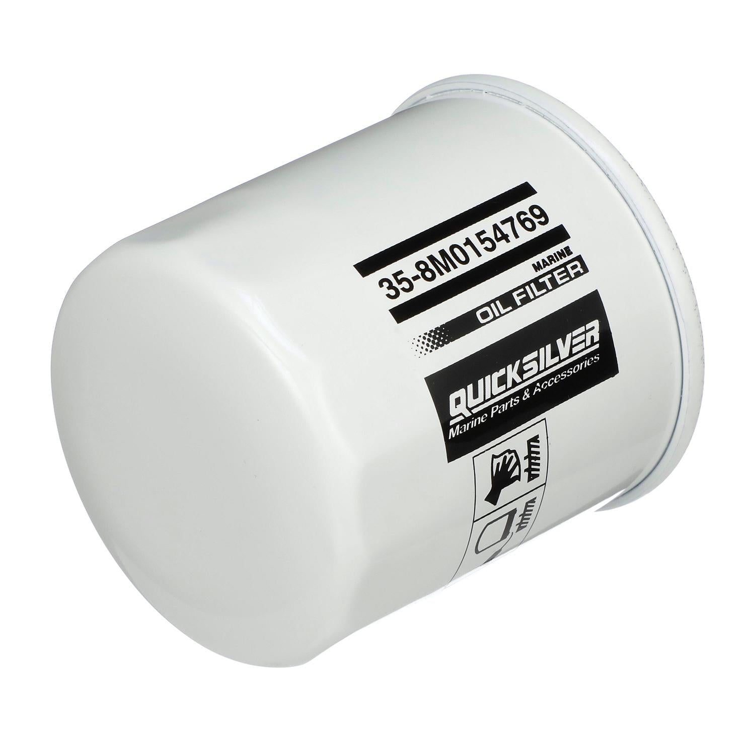 Quicksilver Oil Filter 8M0154769 – 20-Micron Marine Engine Filter Top