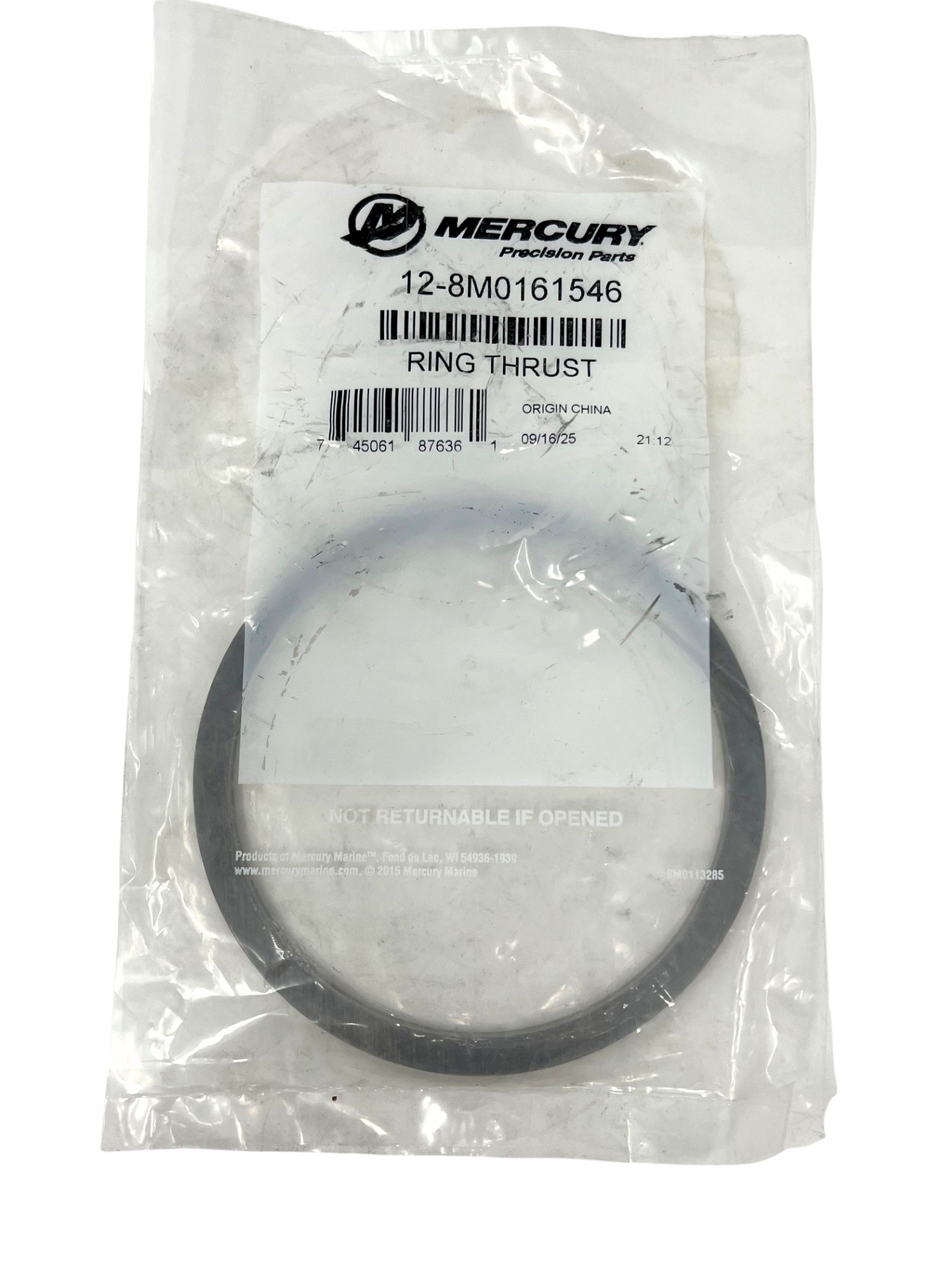 Mercury 8M0161546 Gearcase Thrust Ring with packaging 