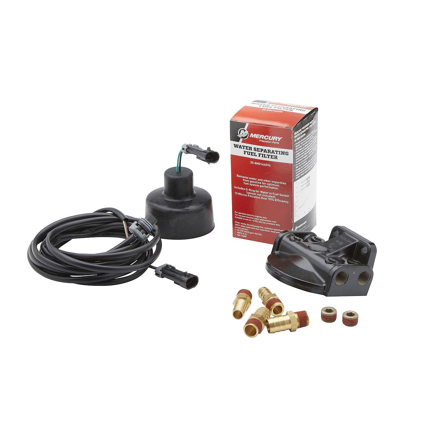 Mercury 8M0166540 water separating fuel filter kit for 450R 500R and V12 500-600HP Verado SeaPro outboards Kit