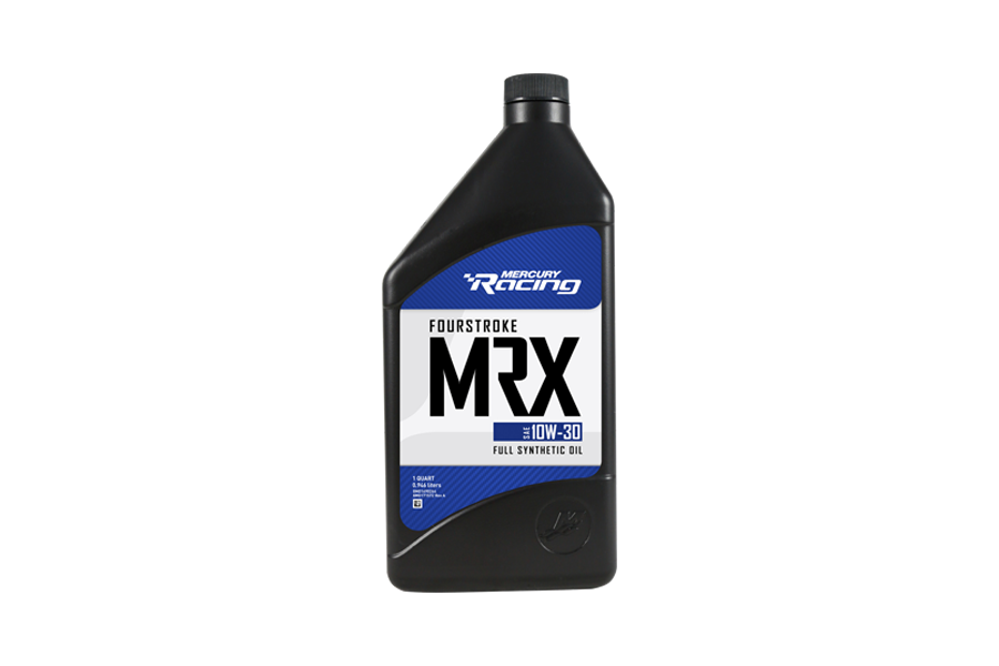Mercury Racing 8M0169264 MRX 10W-30 full synthetic marine engine oil, 1 quart