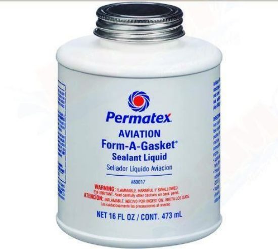 Quicksilver Permatex SEALANT Gasket Compound AVIATION FORM-A-GASKET #3 SEALANT 16 OZ BOTTLE