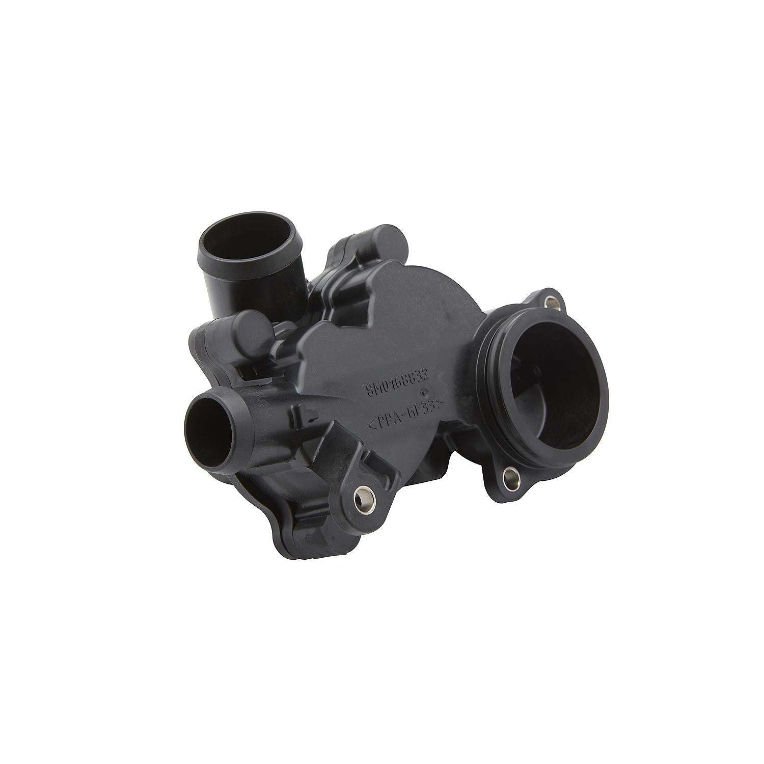 Mercury 8M0177662 replacement thermostat assembly for 7.6L V12 600HP Verado and 500HP SeaPro outboards Bottom