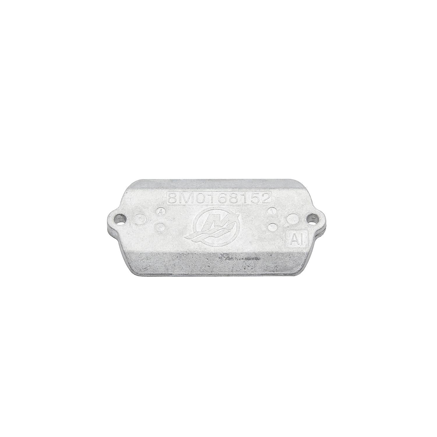 Mercury 8M0179780 aluminum power trim anode for 7.6L V12 600HP Verado and 500HP SeaPro outboards Top