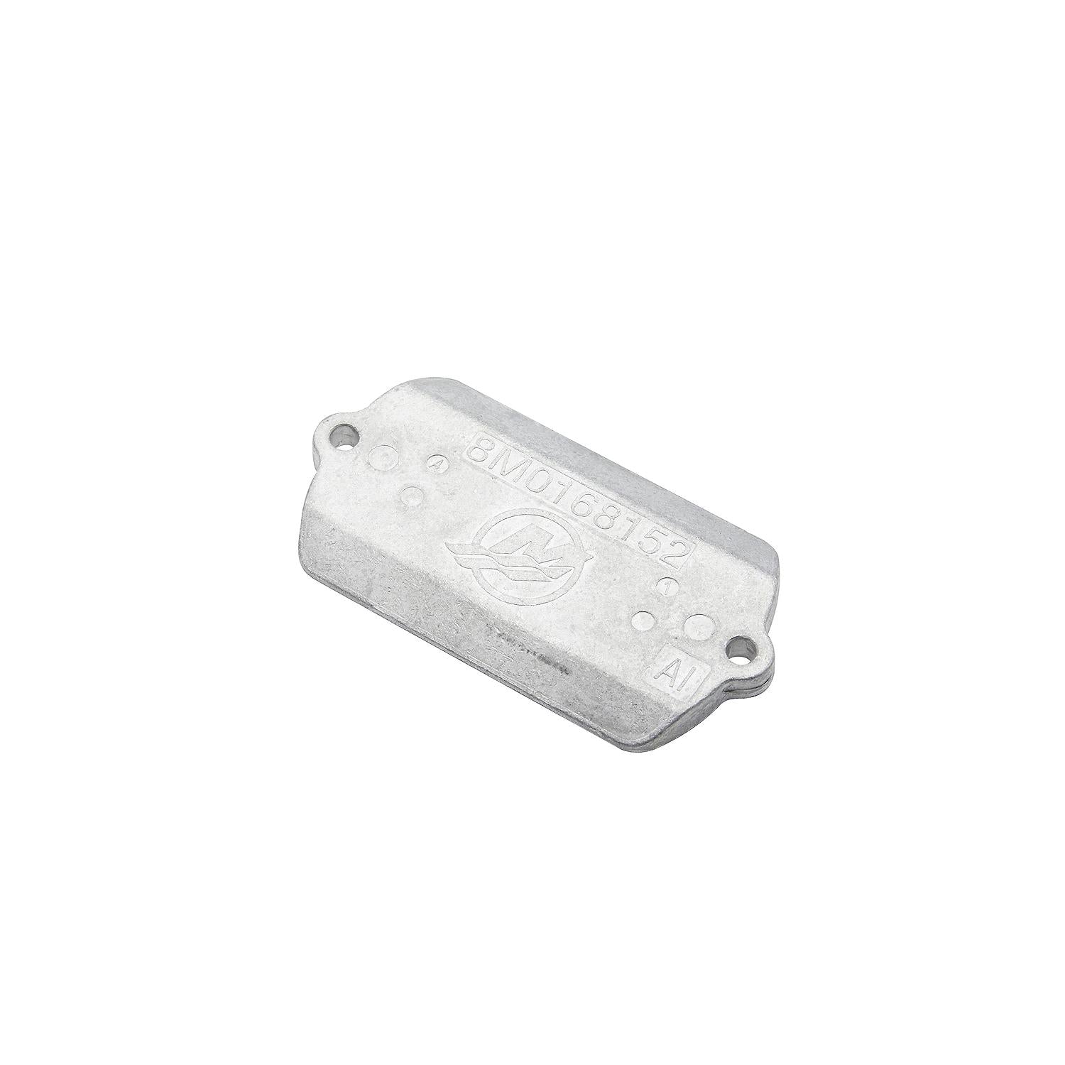 Mercury 8M0179780 aluminum power trim anode for 7.6L V12 600HP Verado and 500HP SeaPro outboards