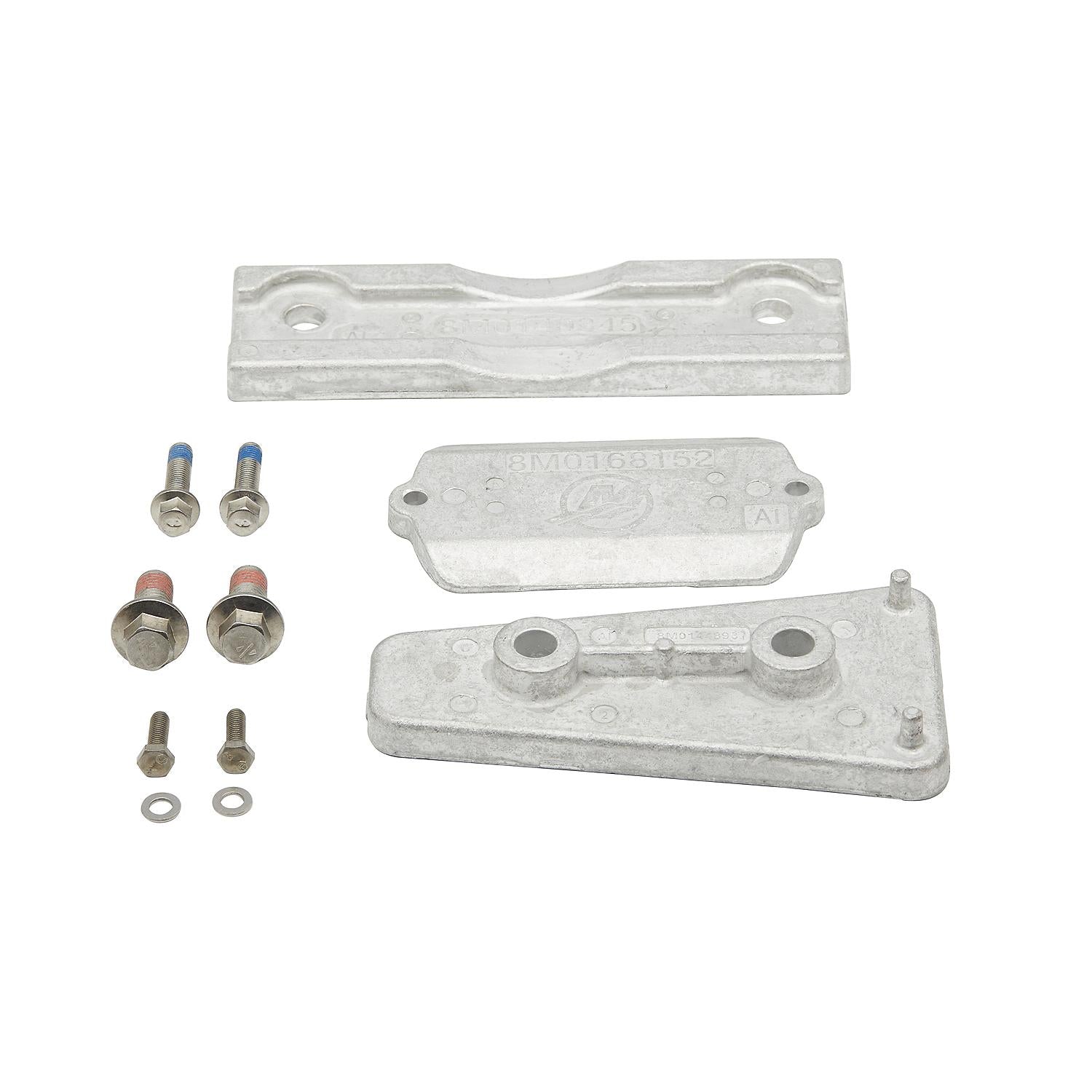 Mercury 8M0179981 aluminum anode kit for 7.6L V12 600HP Verado and 500HP SeaPro outboards
