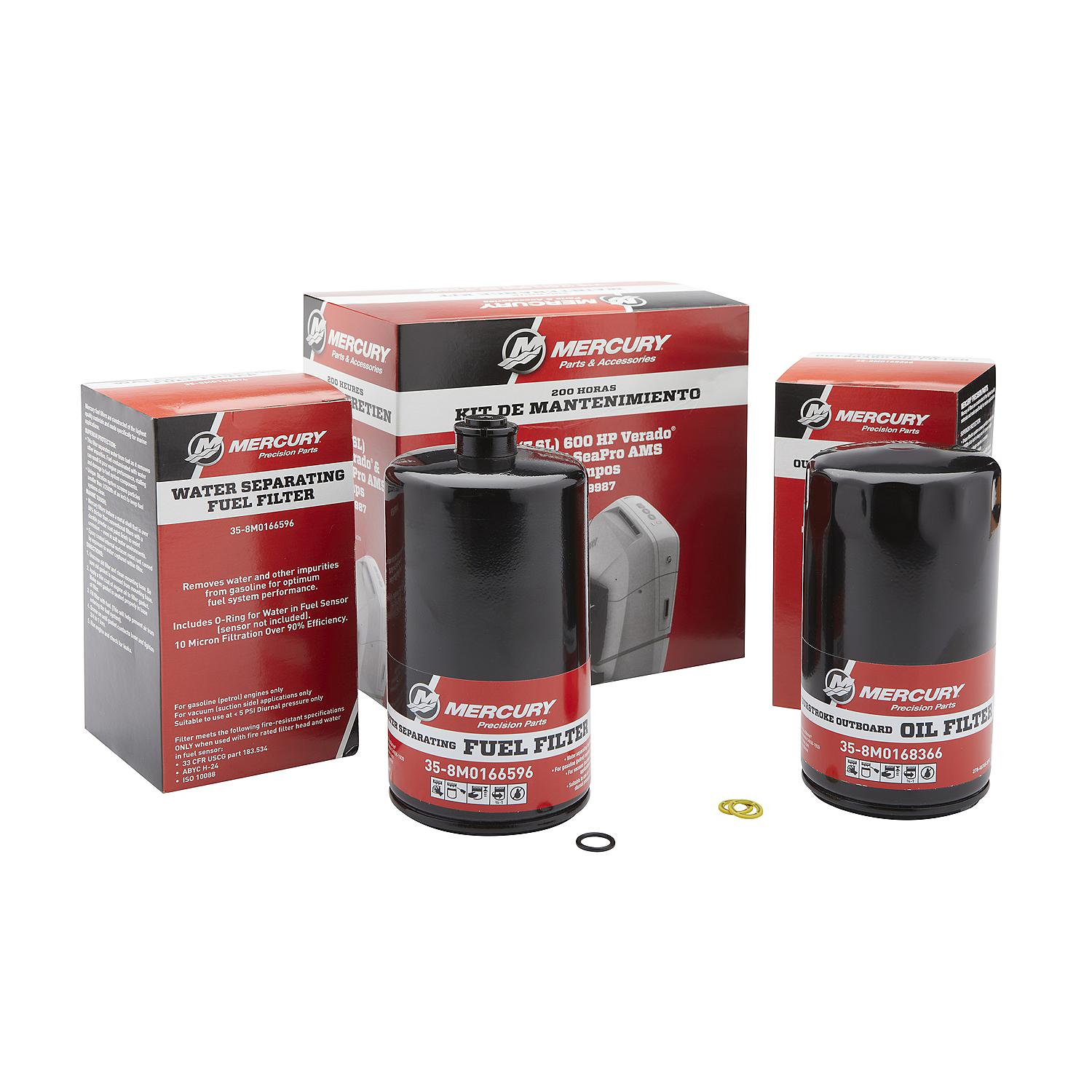 Mercury V12 500-600hp Verado SeaPro 200-hour maintenance kit 8M0179987