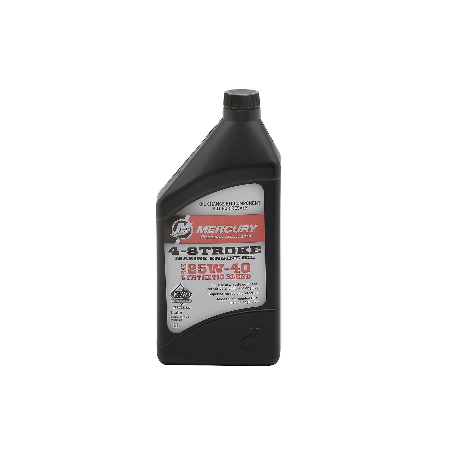 Mercury 8M0188358 25W-40 Oil Change Kit for L4 Verado 150–200 HP with Filter, Seal, and Instructions
