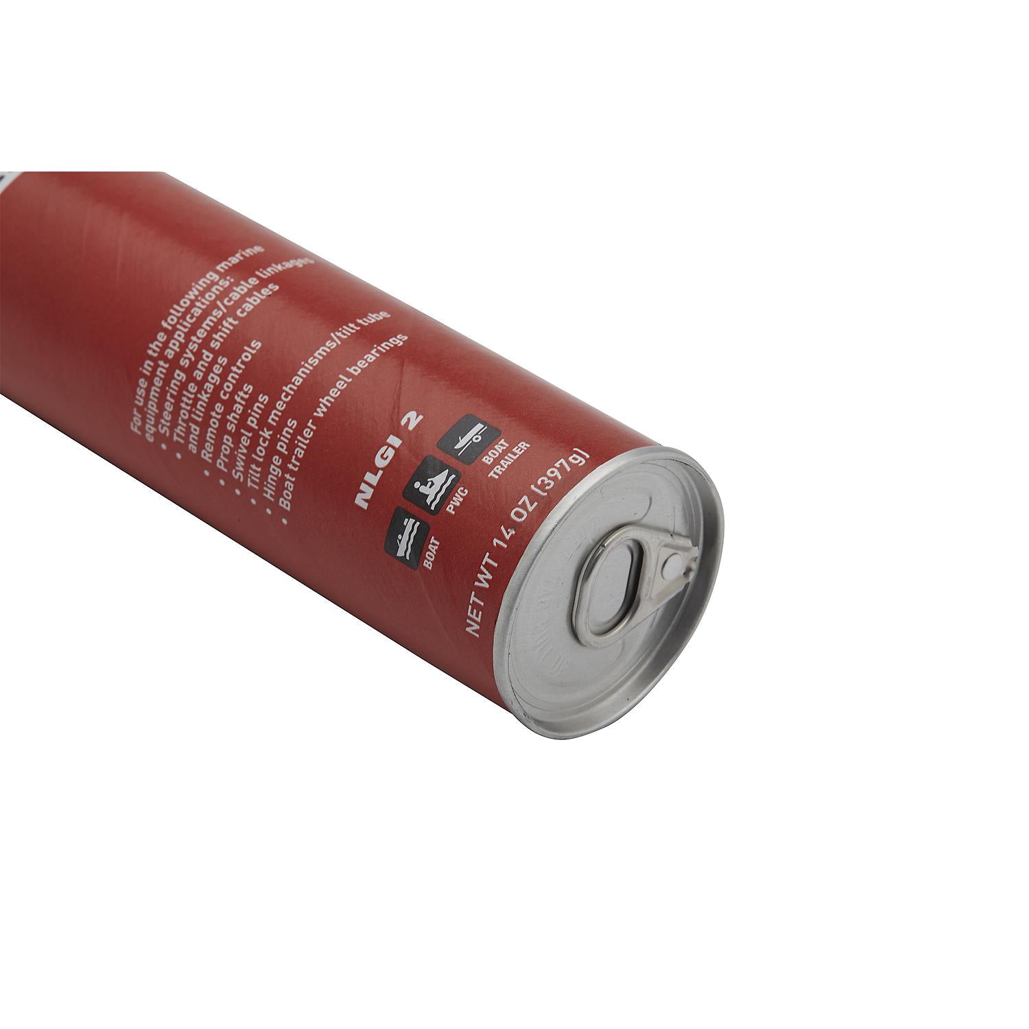 Mercury 8M0190471 2-4-C marine grease with PTFE 14 oz cartridge Closeup