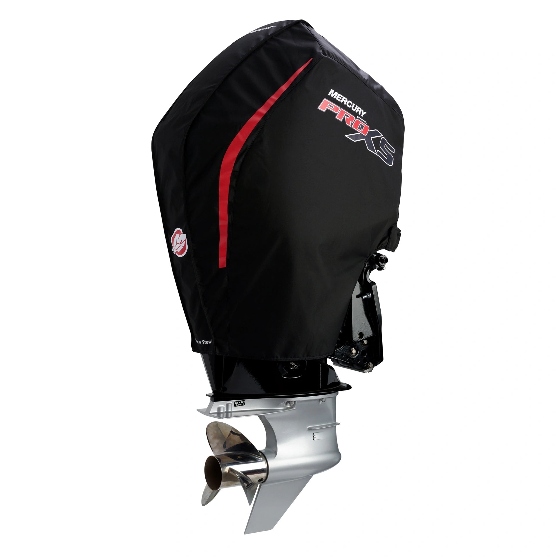 Mercury 8M0221499 Tow N Stow Outboard Cover for 200–300HP Pro XS Angle