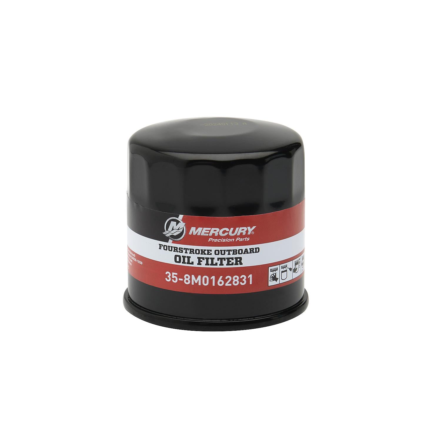 Mercury 8M0222285 100 hour maintenance kit for 25-30hp FourStroke EFI outboards Oil Filter