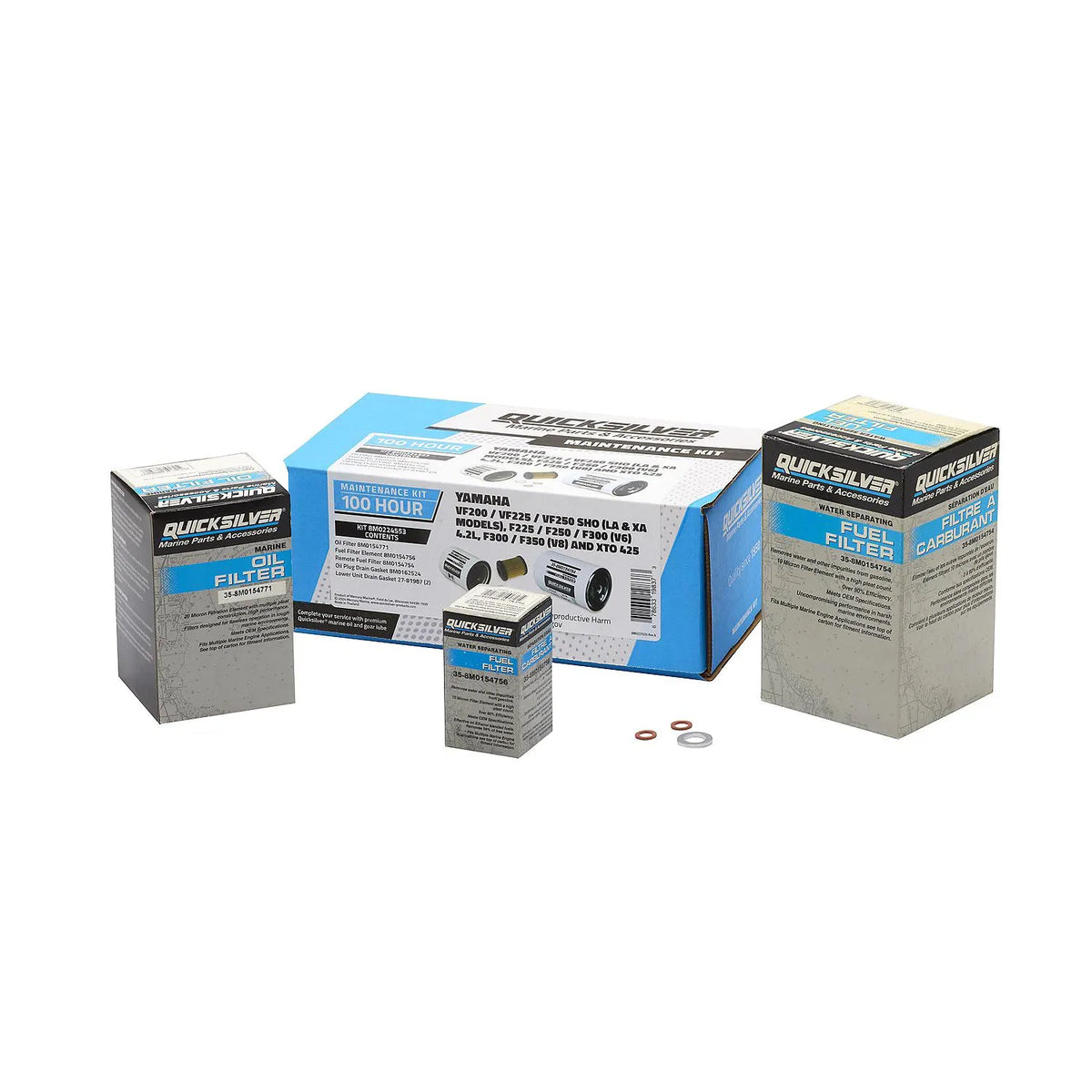 Quicksilver 8M0224553 Yamaha 100-Hour Maintenance Kit