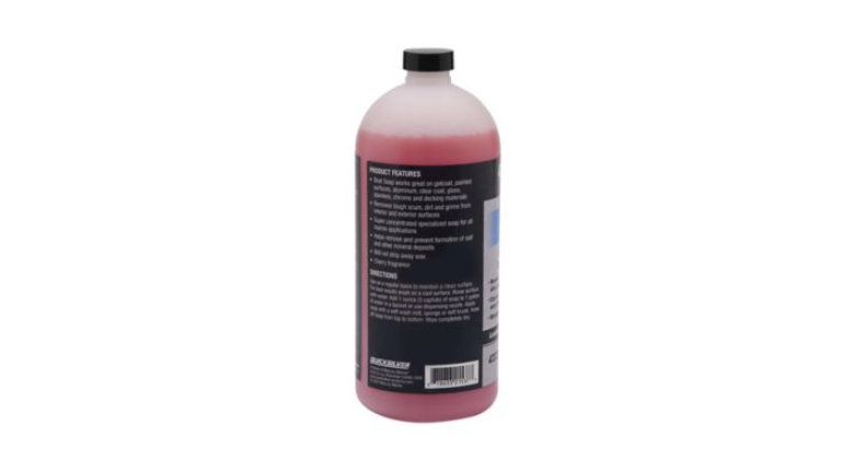 Quicksilver 8M0232638 Boat Soap 32 oz for aluminum fiberglass boats PWC recreational vehicles interior and exterior cleaning Back