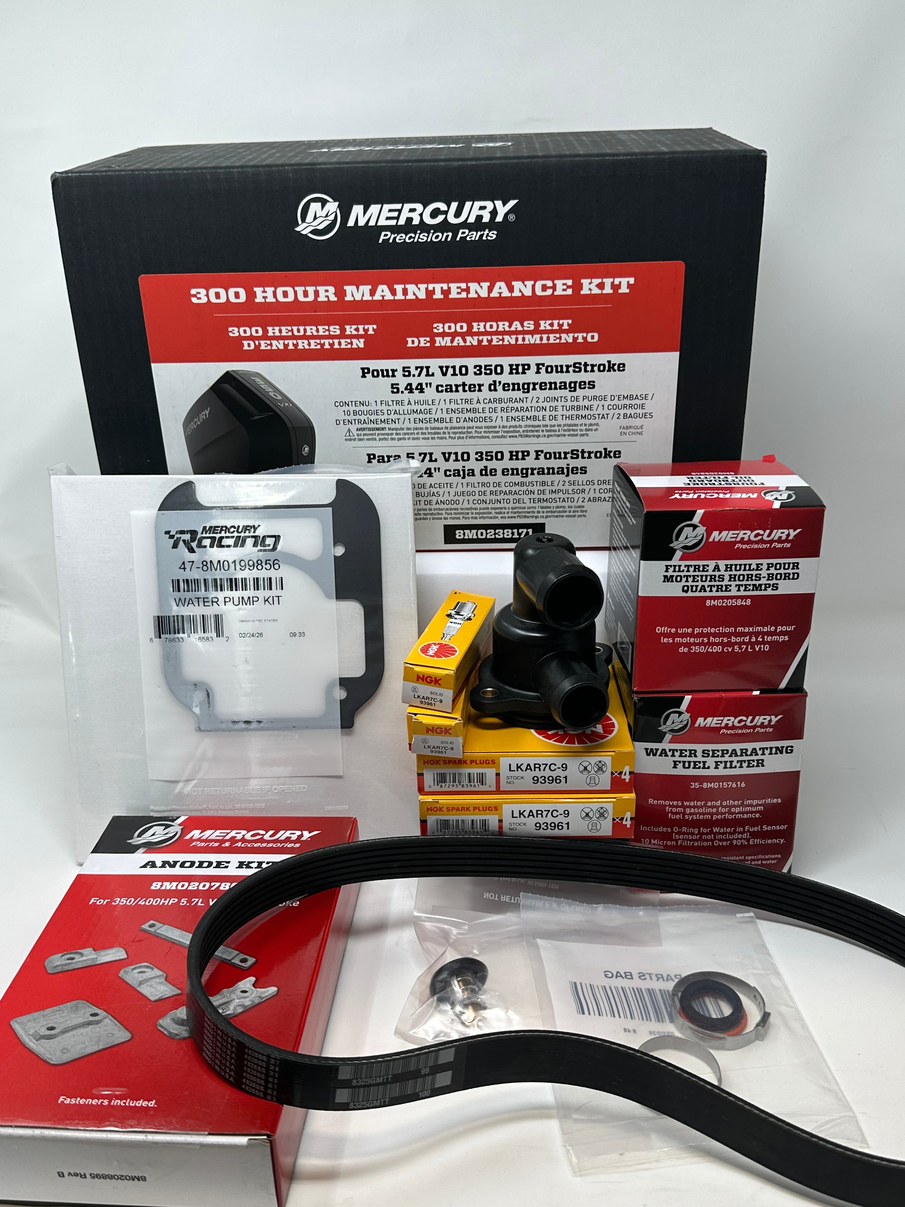 Mercury 8M0238171 300 Hour Maintenance Kit 350-425hp 5.7L