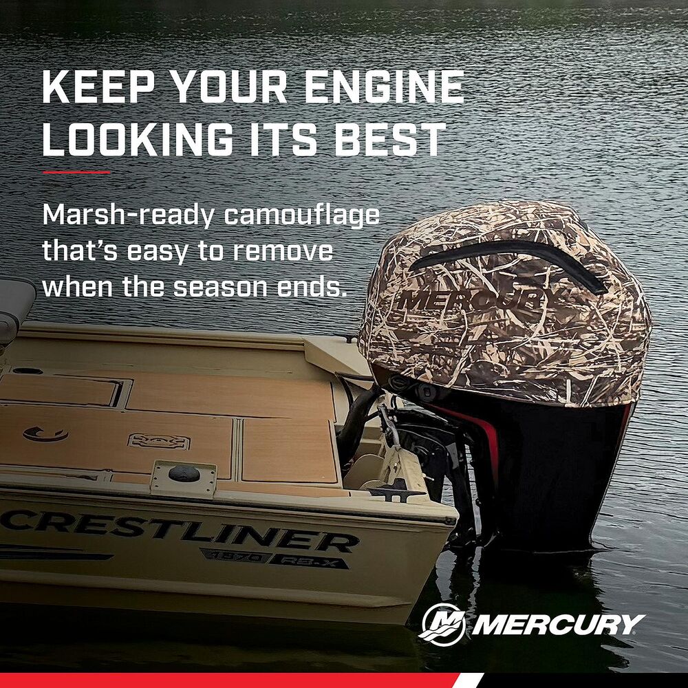 Mercury 8M0243230 Shoreline Grass vented splash cover for 75-115 HP outboards - view 9