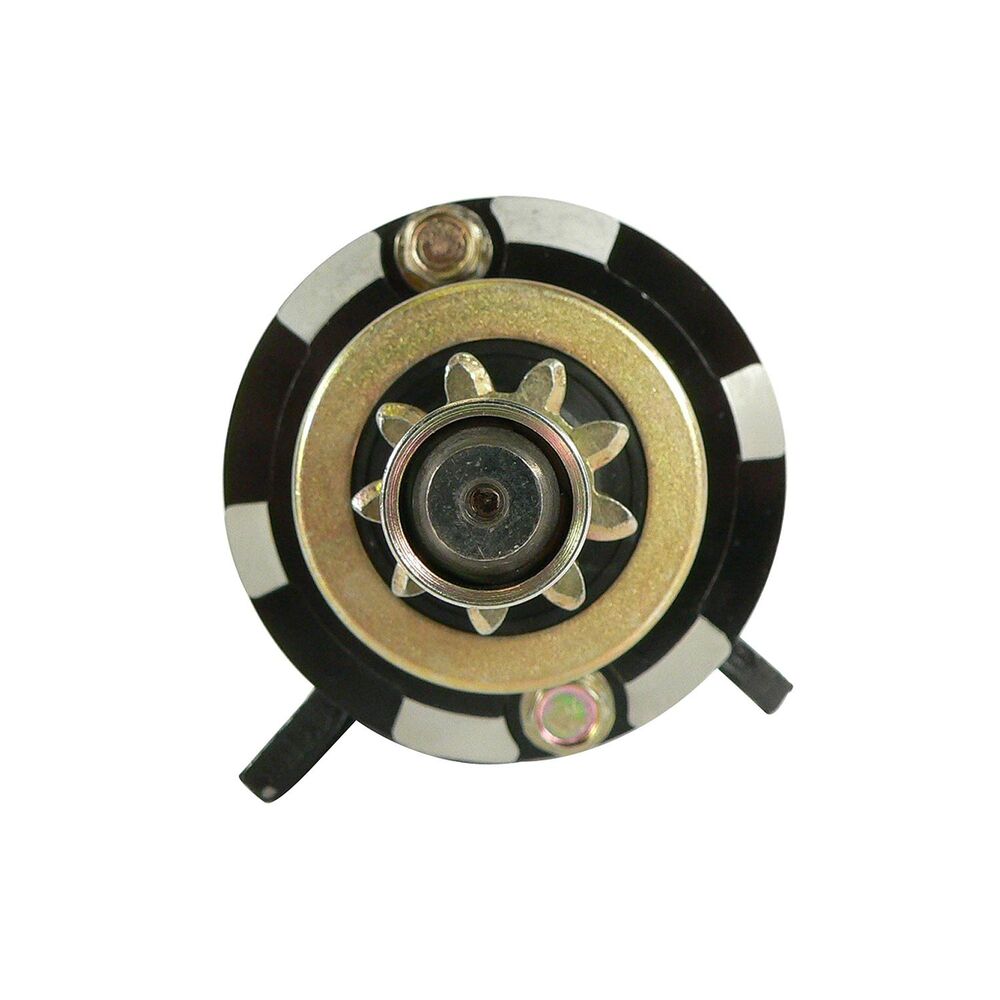 Quicksilver 8M6007321 12-volt starter motor drive-end view for 40-90 HP E-Tech outboards