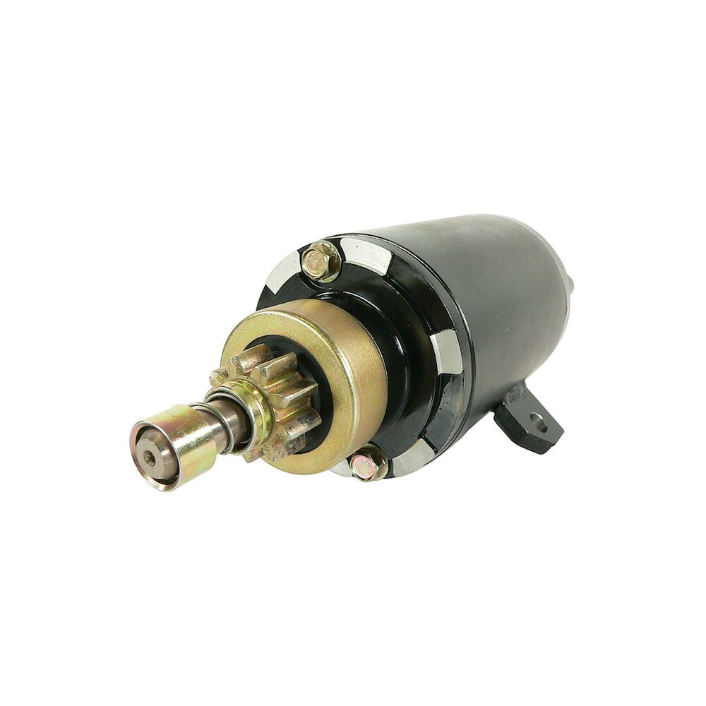 Quicksilver 8M6007321 starter motor pinion and 9-tooth drive view
