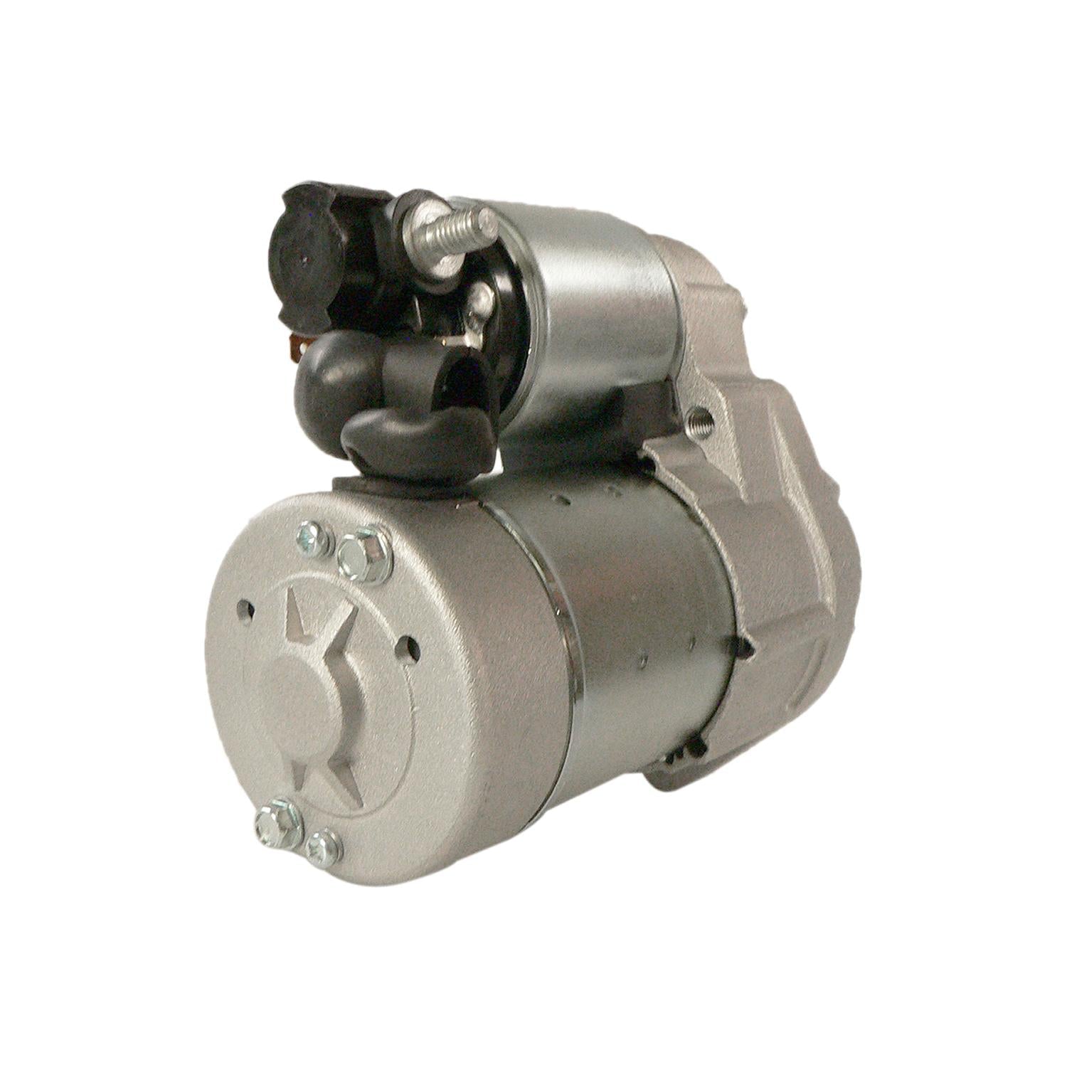 Quicksilver 8M6007388 marine starter motor, rear angle view