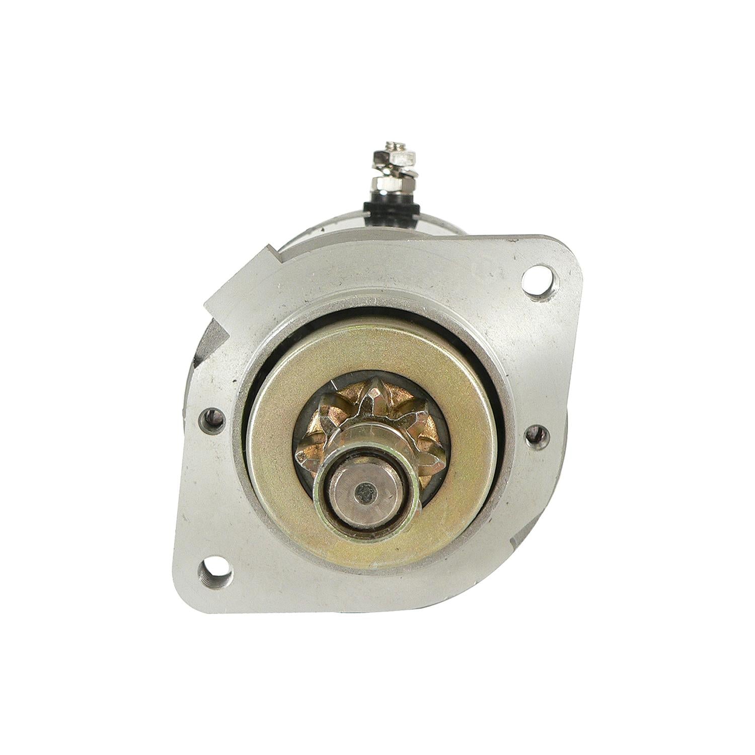 Quicksilver 8M6007390 starter motor mounting-flange and 8-tooth pinion view