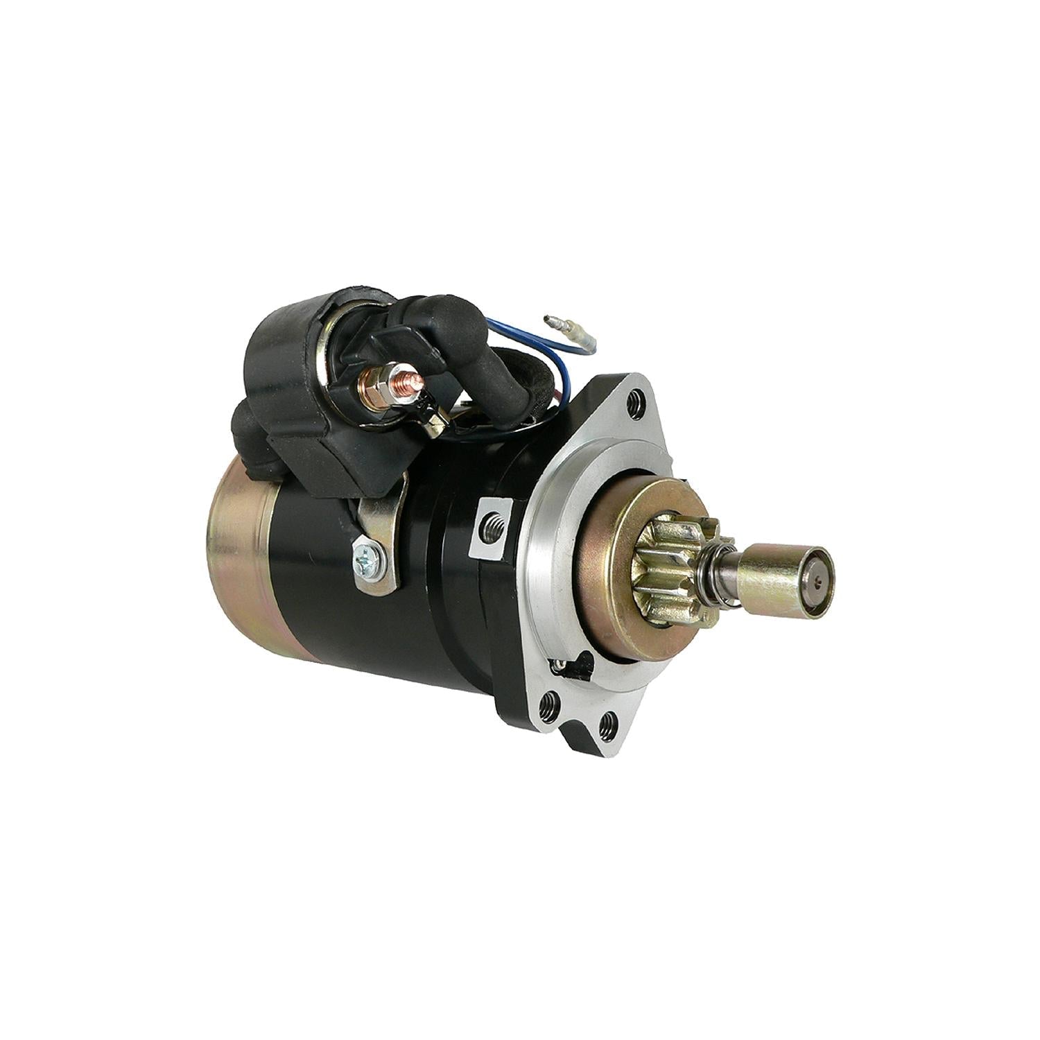 Quicksilver 8M6007394 marine starter motor, front angle view