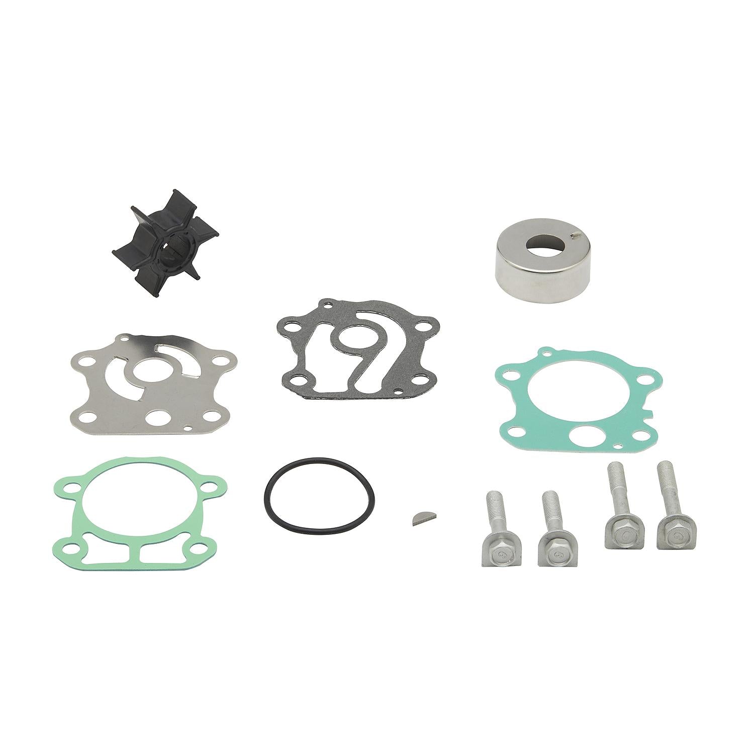Quicksilver 8M6012798 impeller repair kit parts layout