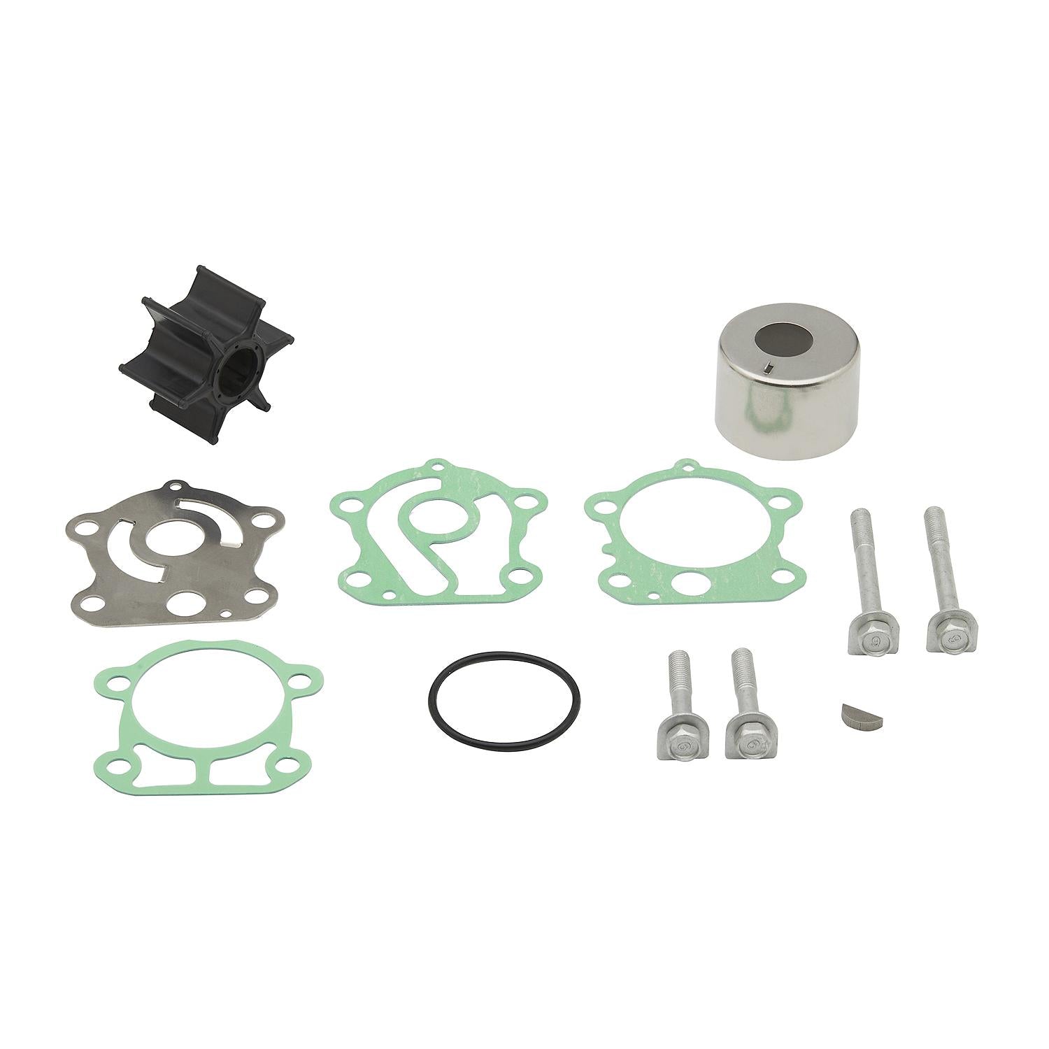 Quicksilver 8M6012802 water pump impeller repair kit components
