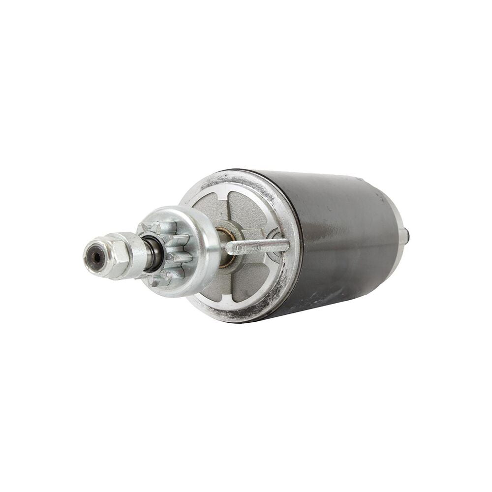 Quicksilver 8M6014128 12-volt counter-clockwise 9-tooth starter motor view