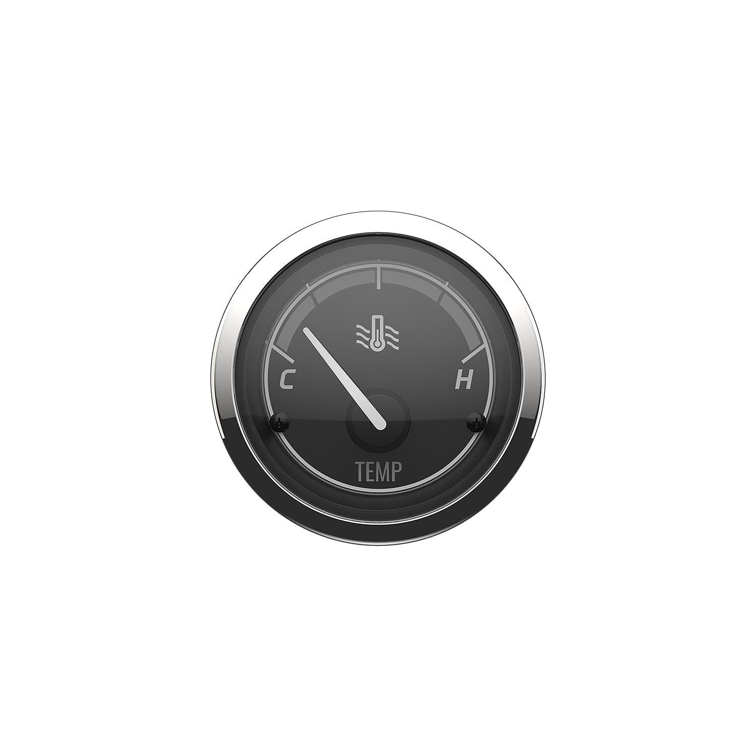 Mercury Marine 8M6020011 Water Temperature Gauge 60-200 Classic Black/Chrome
