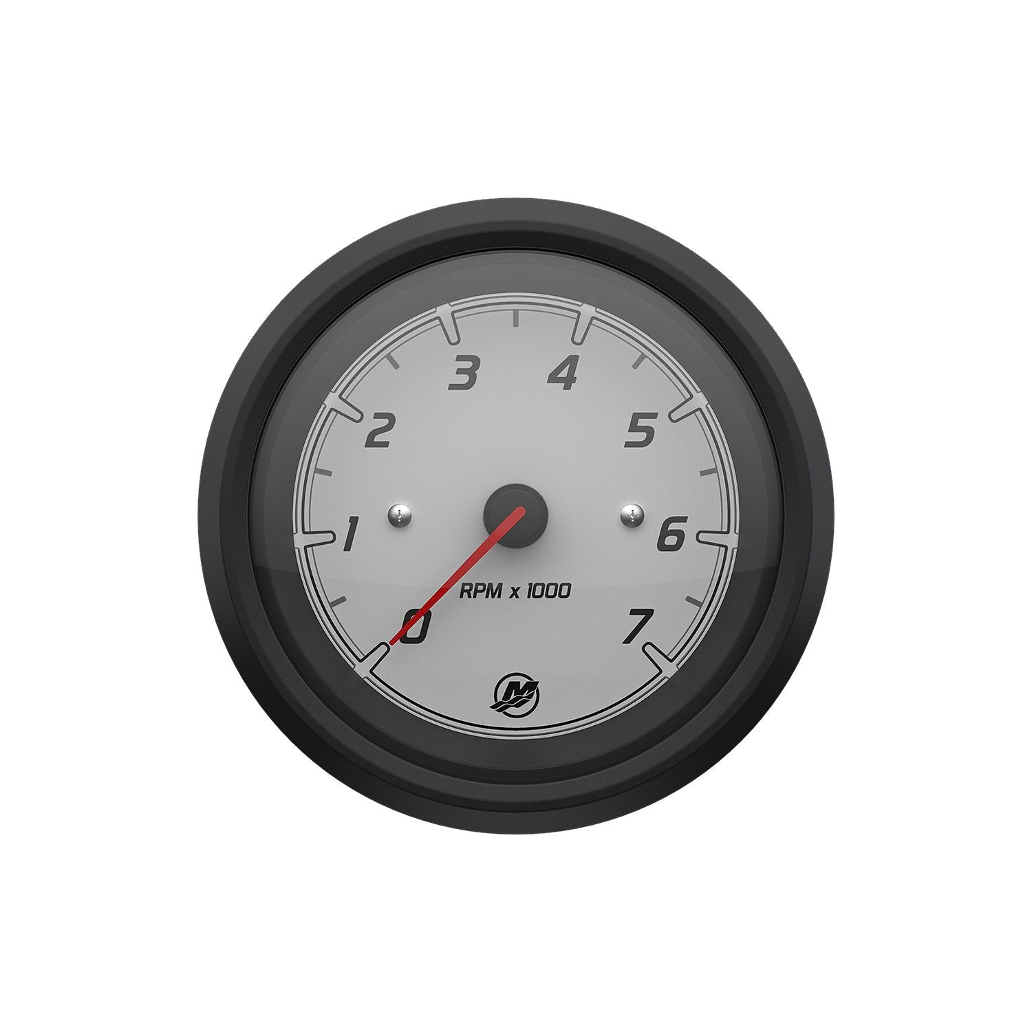 Mercury 8M6020050 Sport White black bezel 7000 RPM tachometer gauge
