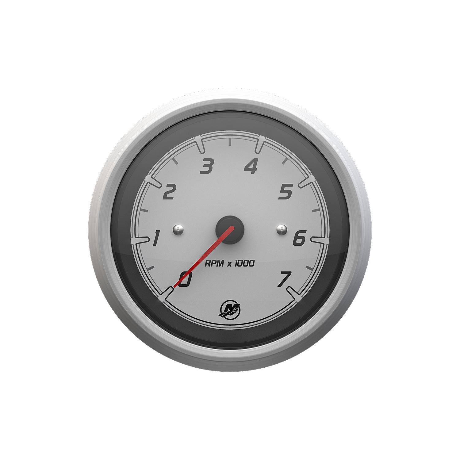 Mercury 8M6020062 Sport White brushed 7000 RPM tachometer gauge