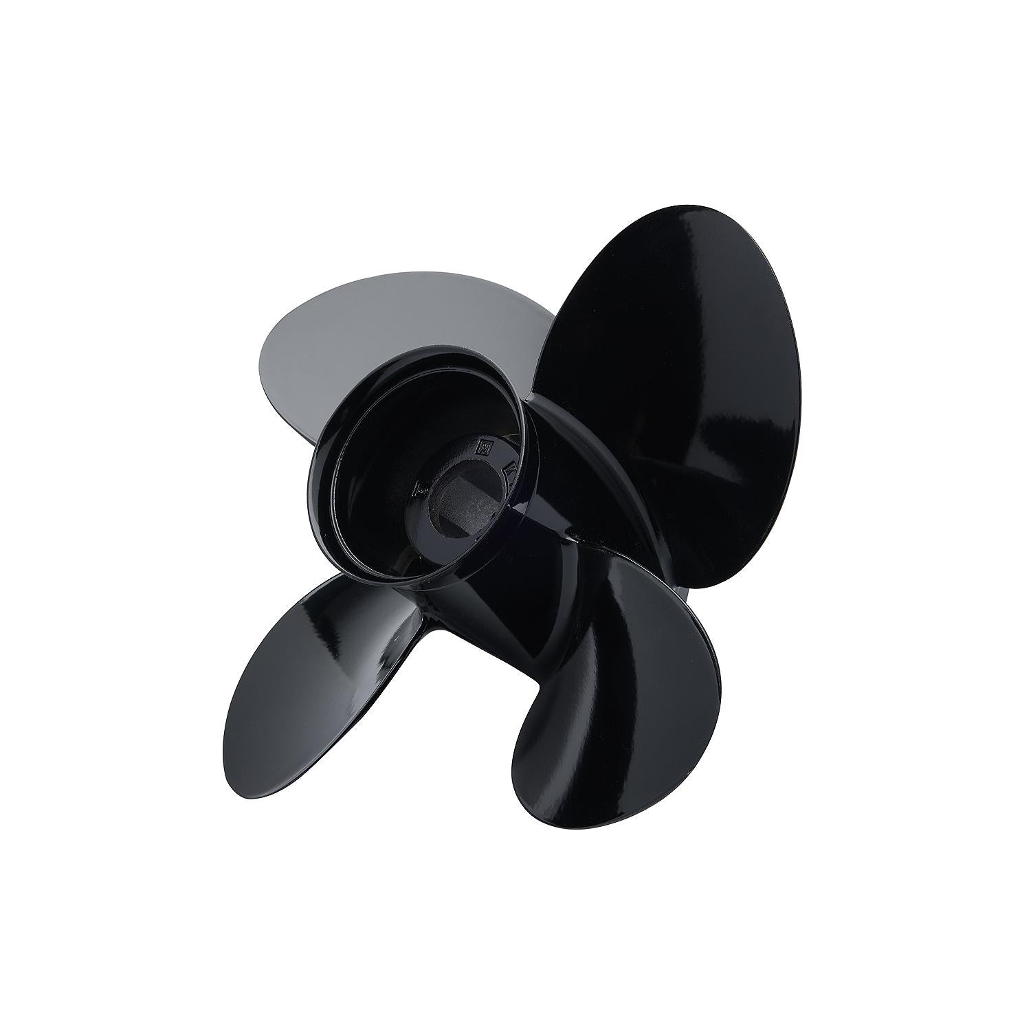 Mercury SpitFire 12.5 x 19 RH 4-Blade Aluminum Propeller (8M8026600) Back Angle