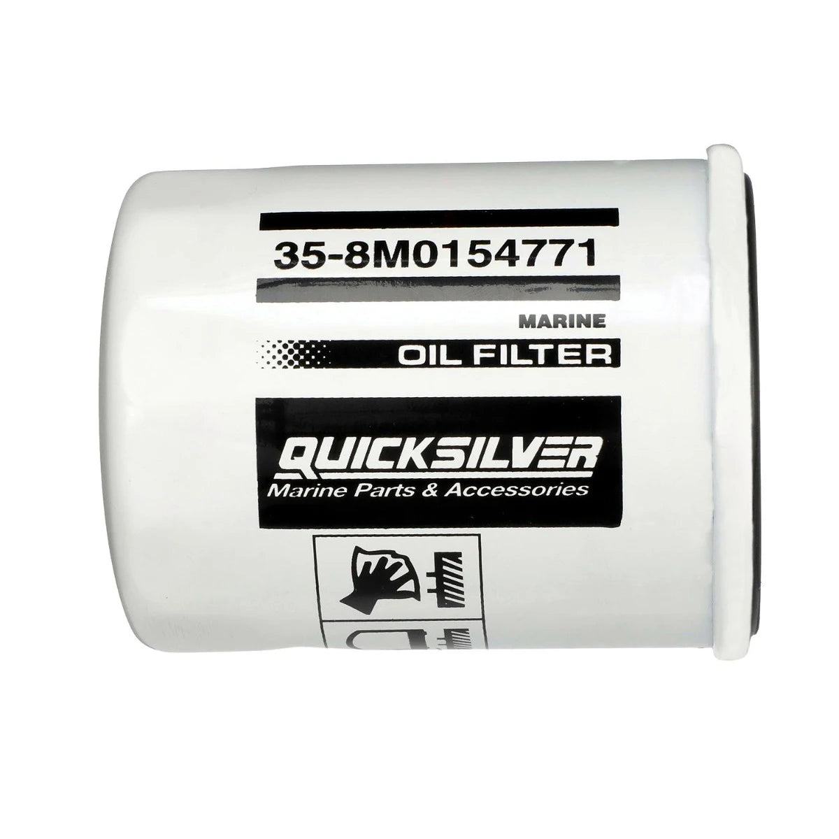 Quicksilver 8M0154771 marine oil filter replaces Yamaha and Sierra 18-7954 part numbers