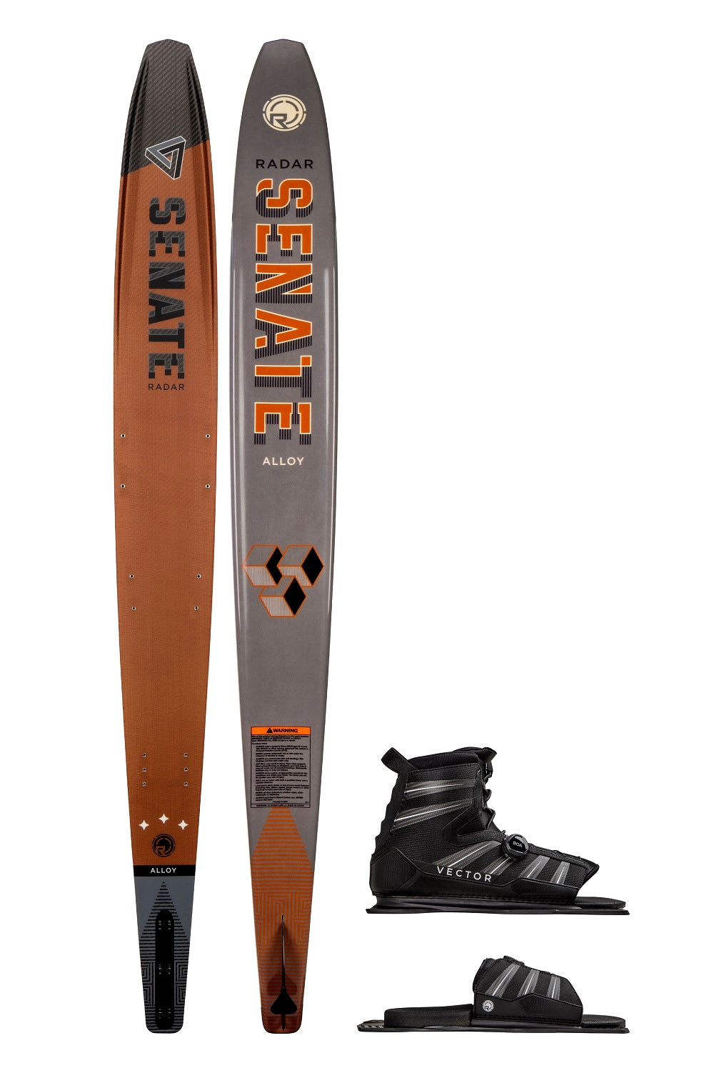 Radar Alloy Senate Waterski w/ Vector Boa Boot & Boa ARTP