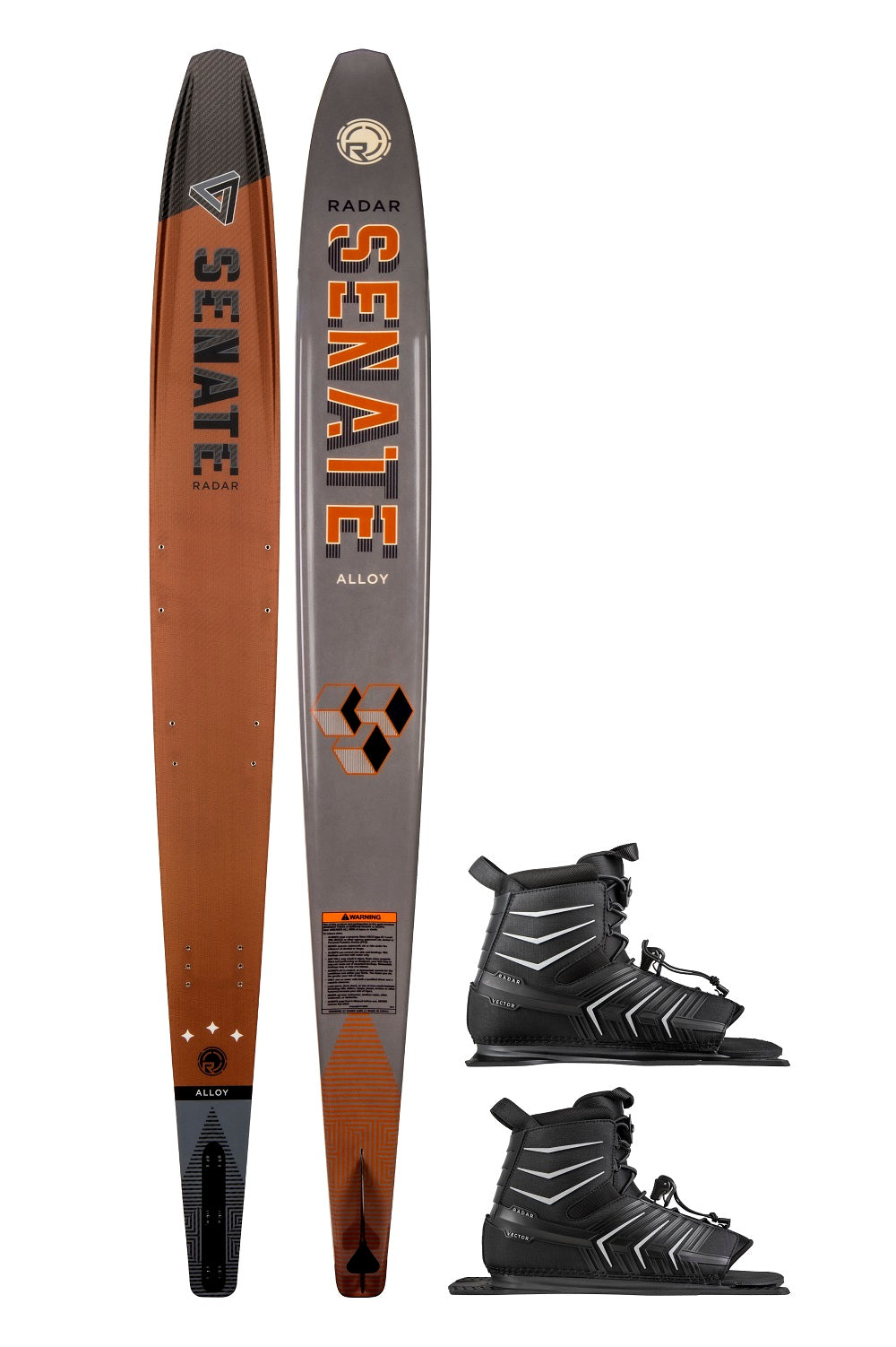 Radar Alloy Senate Waterski w/ Double Vector Boot