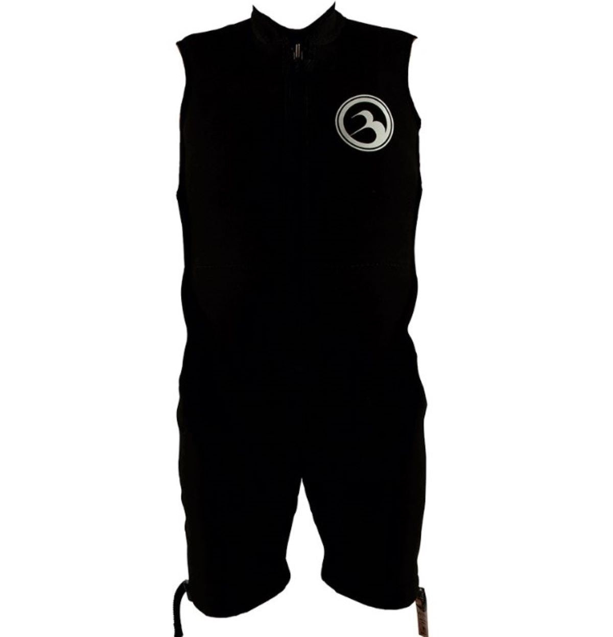 Barefoot Intl Sleeveless Wetsuit Black W/ White Logo
