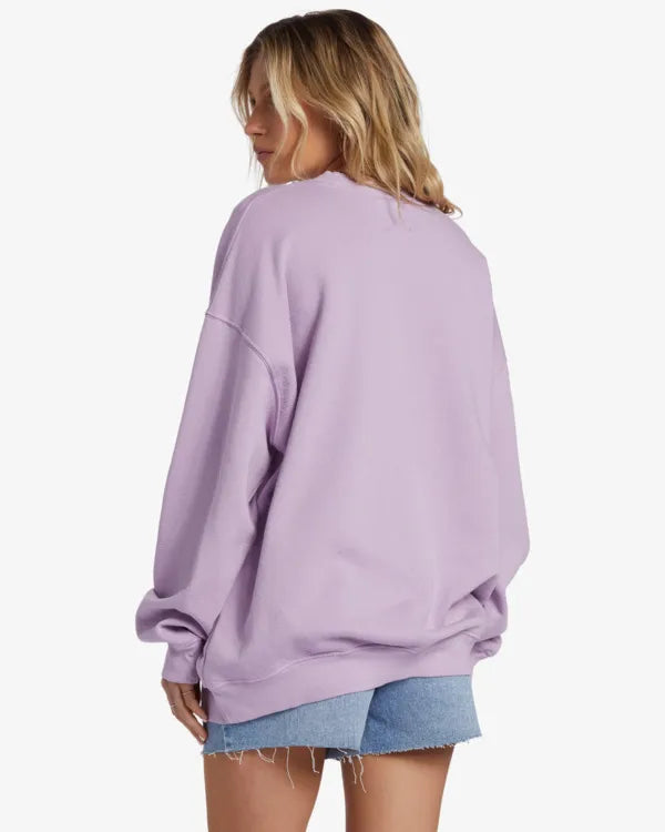 Billabong Ride In Crew Womens- Peaceful Lilac
