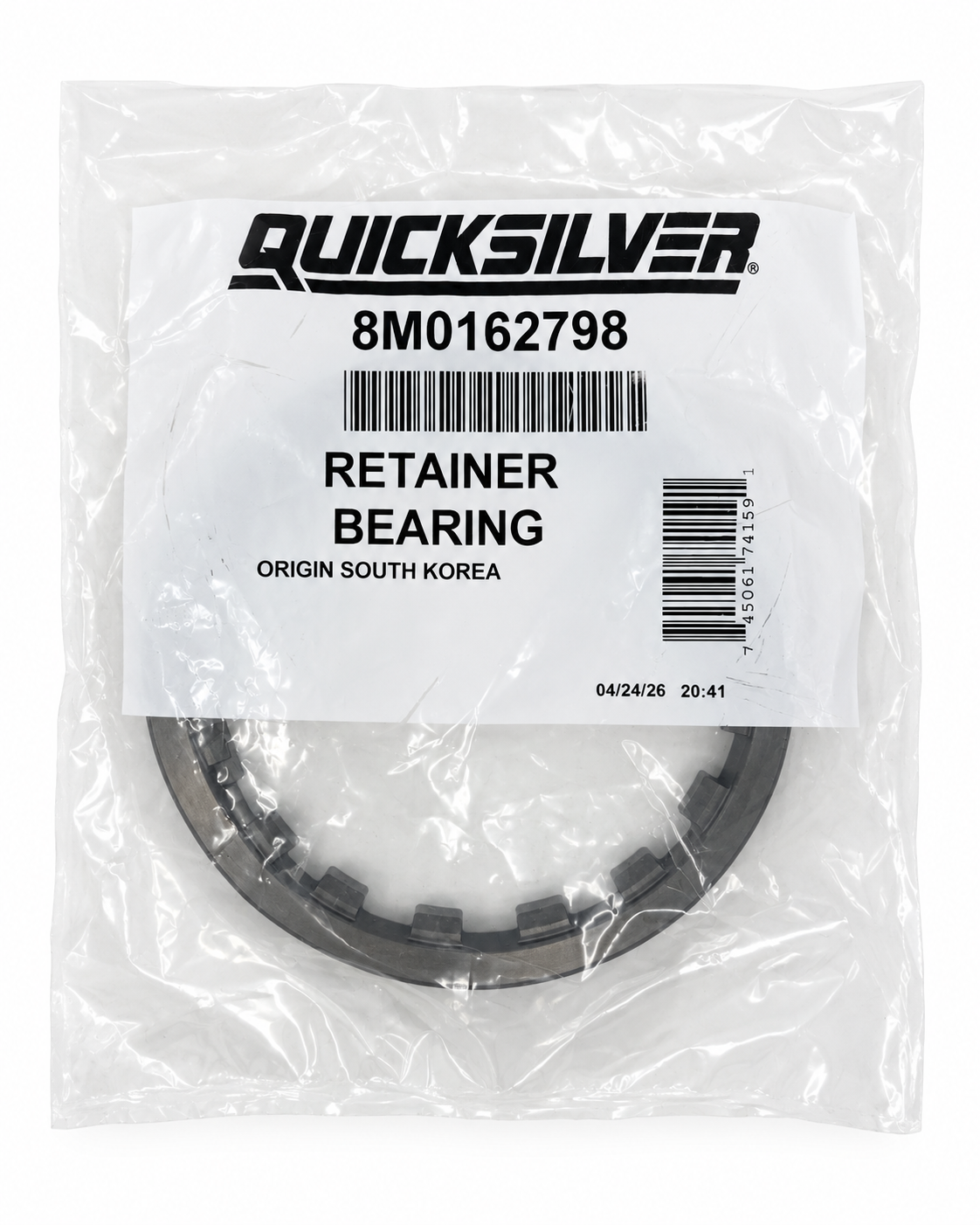 Mercury 8M0162798 Bearing Carrier Retainer for 5.44" Gearcases in packaging 