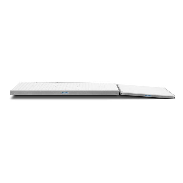 Hewitt 4'X4' Sectional Ramp With Hinge-White DSALUMDR4