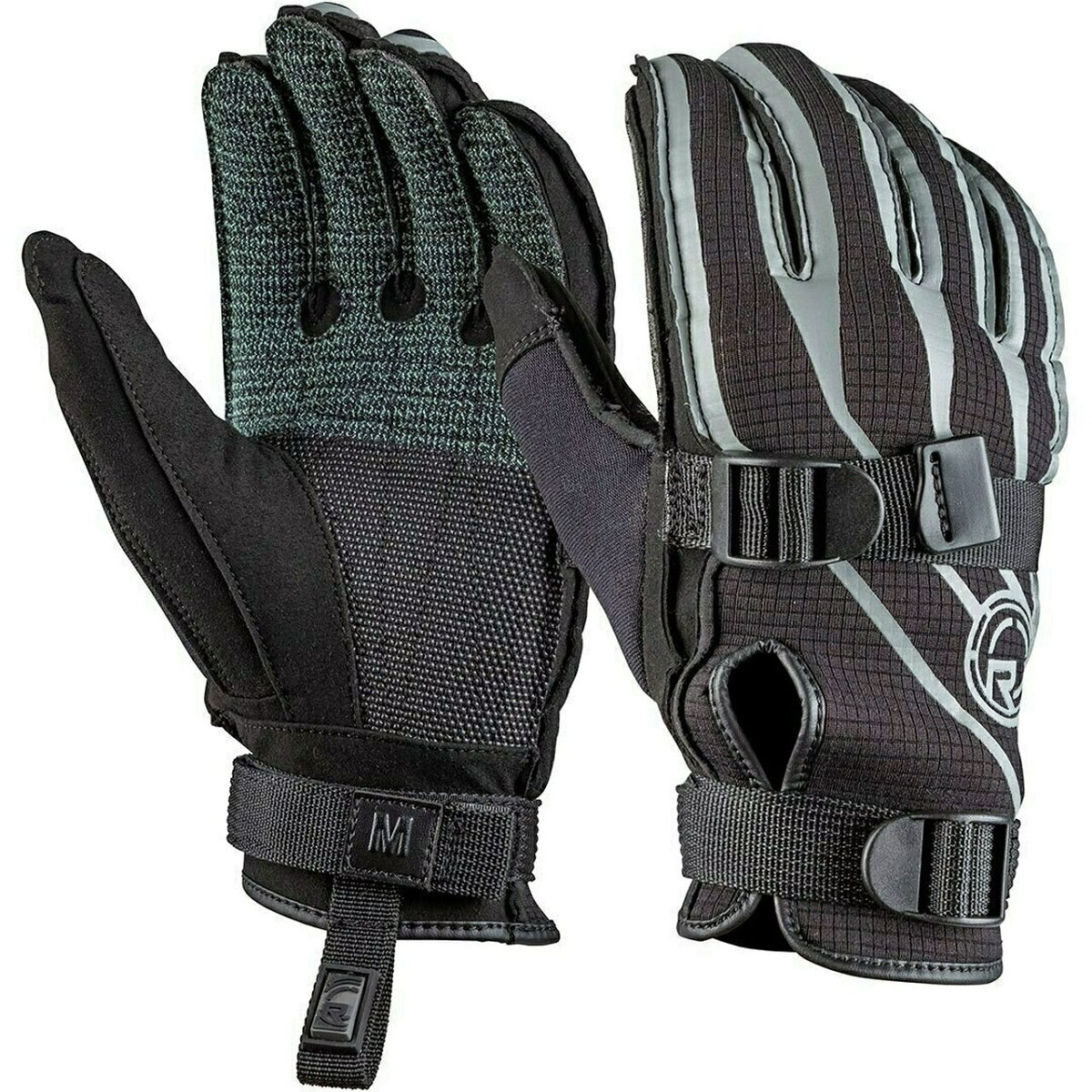 Radar Ergo-K Inside-Out Waterski Glove - Black / Gun Metal