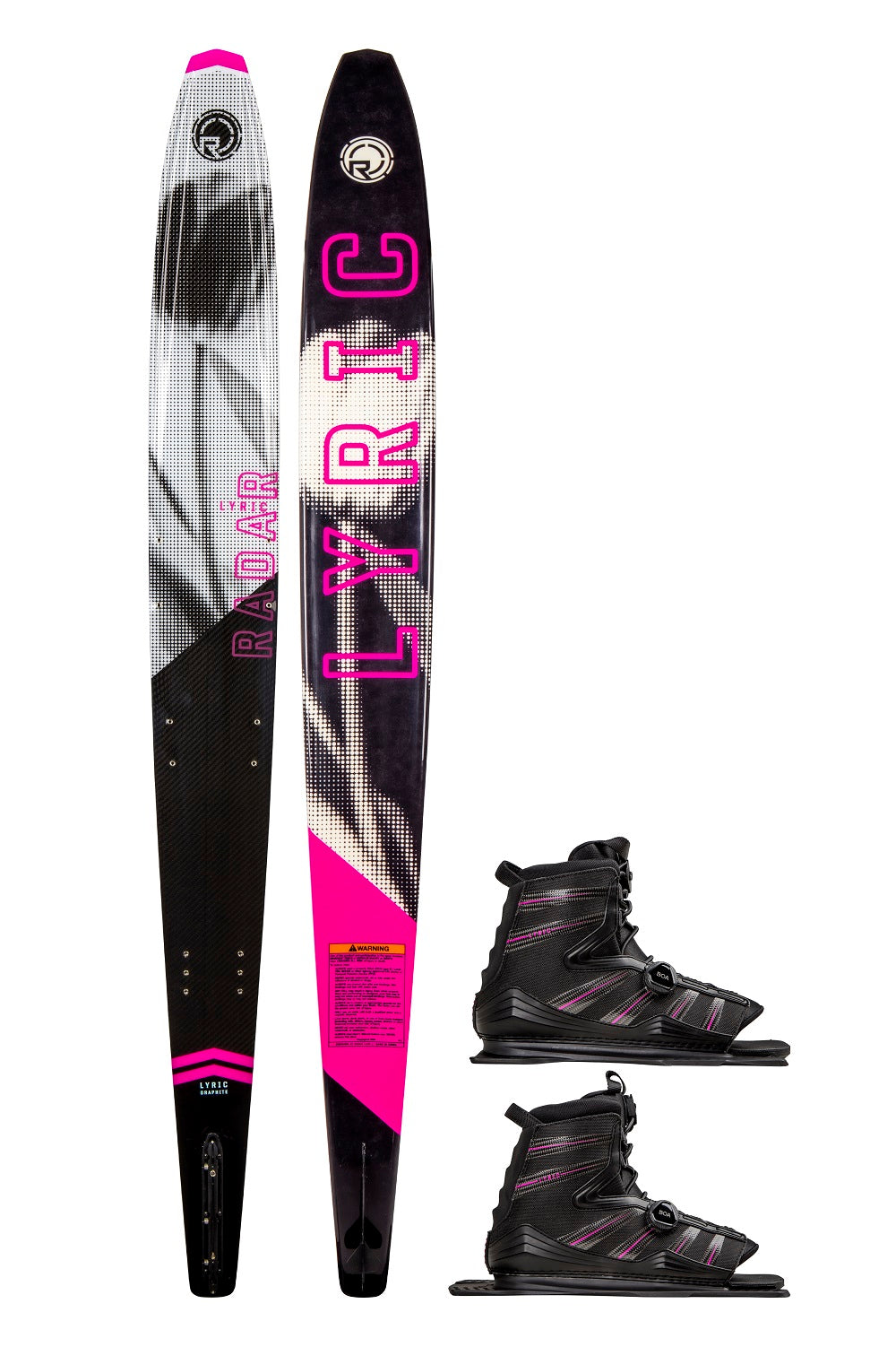 Radar Graphite Lyric Waterski w/ Double Lyric Boa Boot