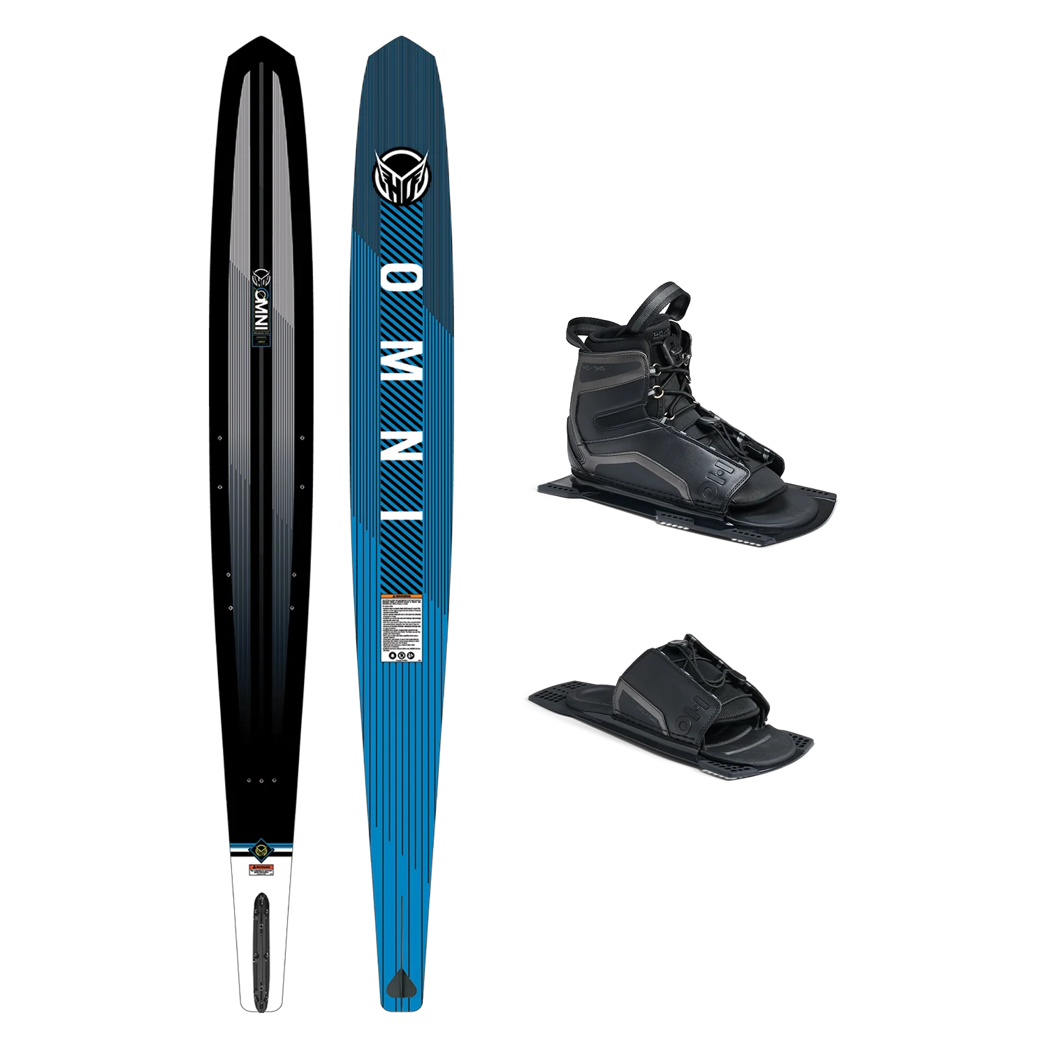 HO Omni waterski package with Stance UltraLite front boot and RTP adjustable rear toe plate