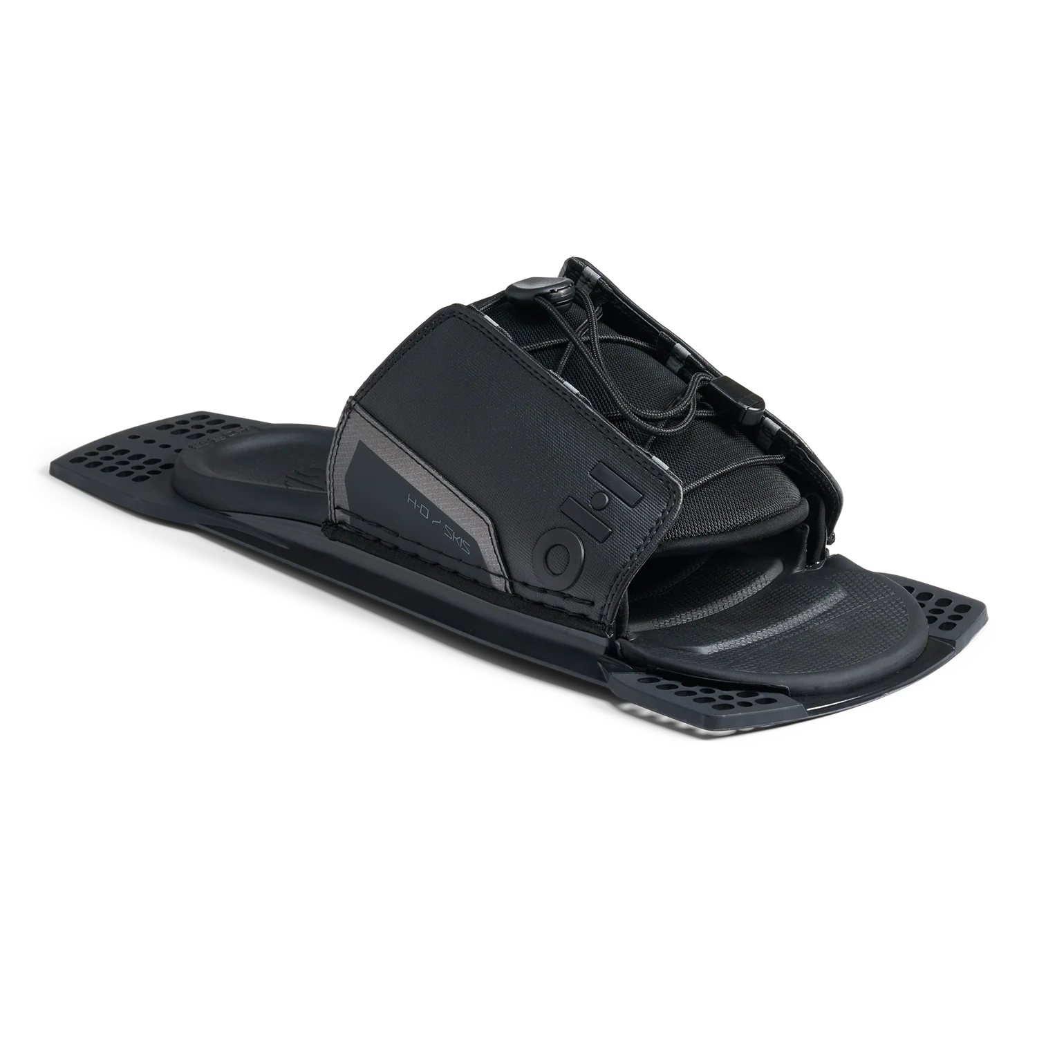 HO Sports 67 Omni Ultra White waterski package with Stance Black 10-15 ART rear toe plate artp
