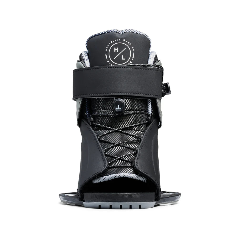Hyperlite Session Wakeboard Boot Pair with Dual Lace and Velcro Strap Front