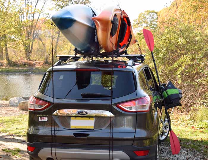 FoldAway-5™ Multi-Rack Folding 1 or 2 Kayak, SUP, Canoe Carrier