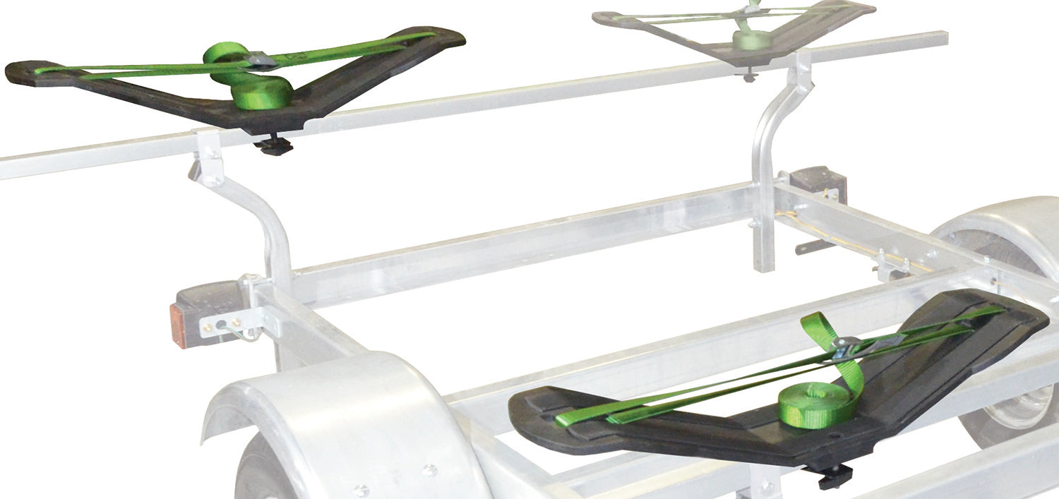 MegaWing SOT™ Heavy Duty Fishing Kayak Carrier with Tie-Downs - V Style - Rear Loading