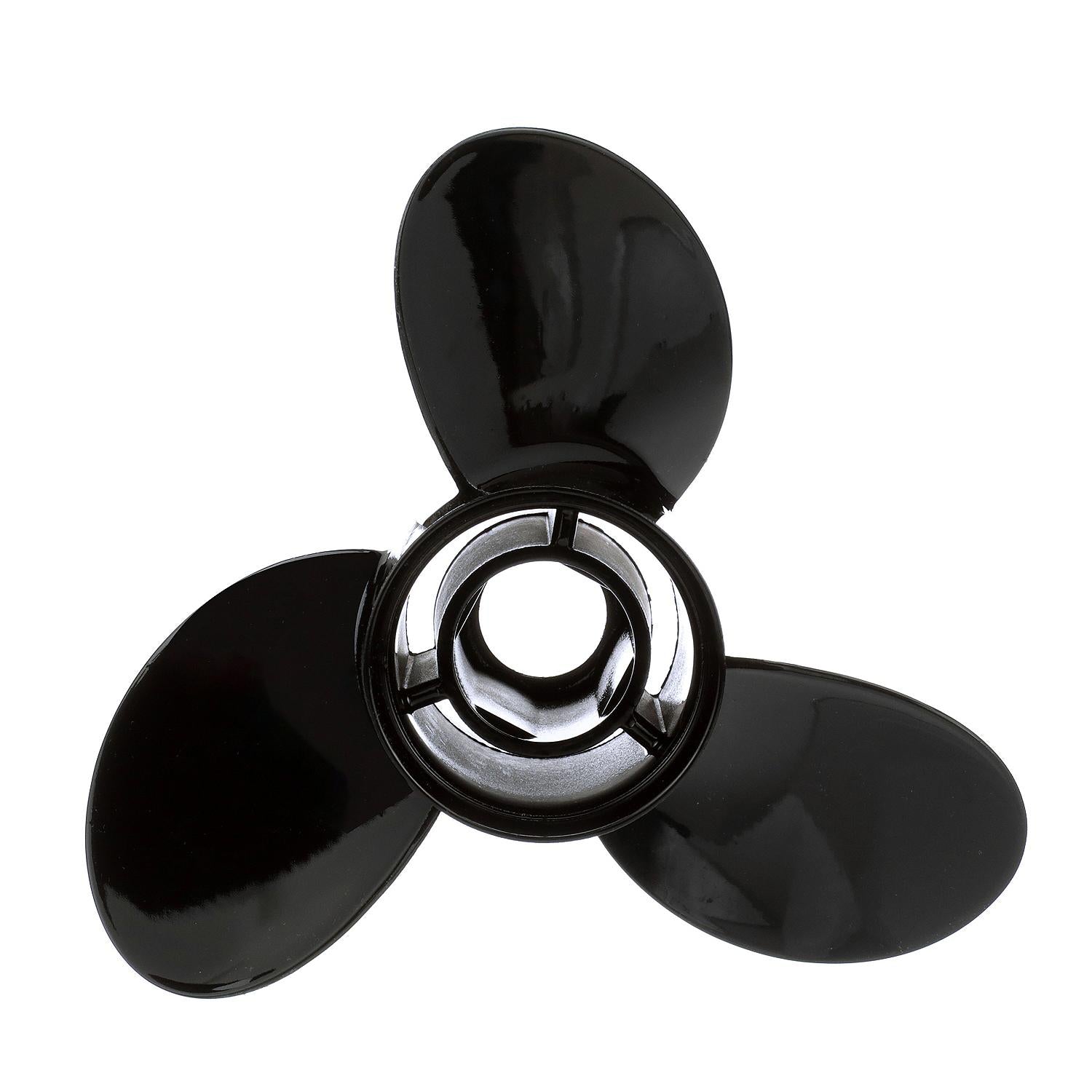 Quicksilver Propeller QA2076X Black Diamond aluminum propeller 10.5 x 13P right-hand rotation for 40-60hp Mercury engines