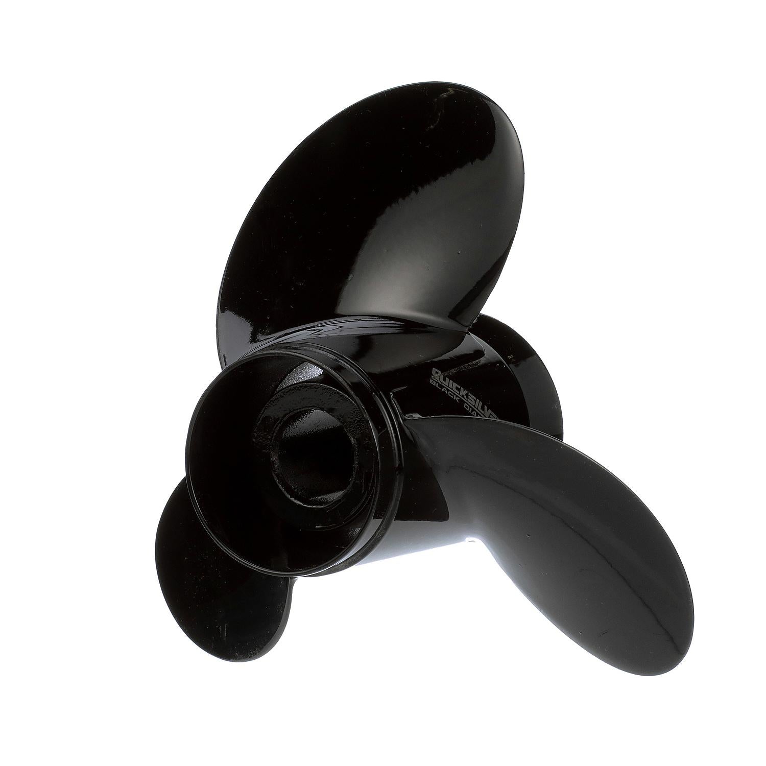 Quicksilver Propeller QA2076X Black Diamond aluminum propeller 10.5 x 13P right-hand rotation for 40-60hp Mercury engines Left
