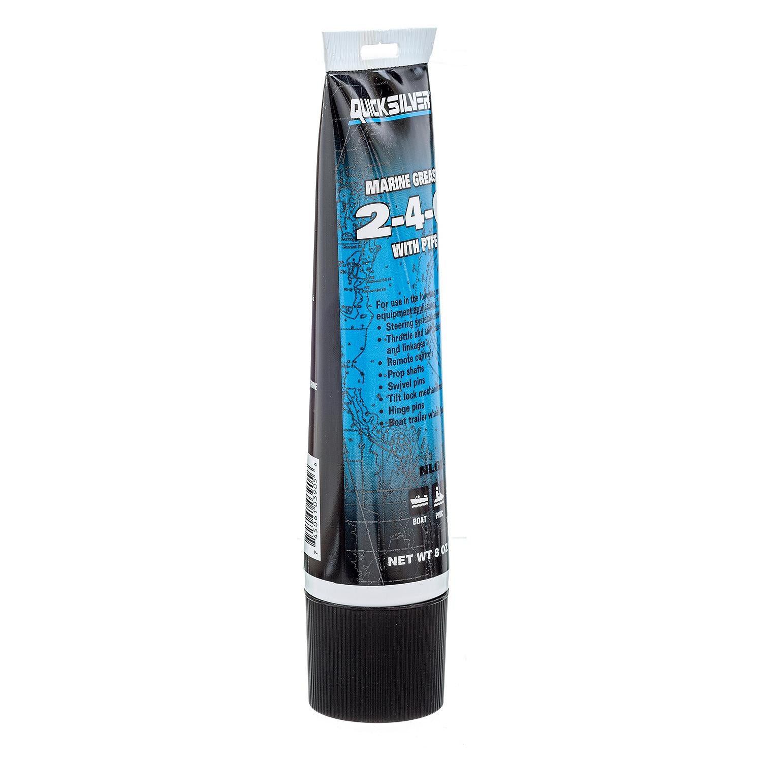 Quicksilver 2-4-C Marine Grease with PTFE (802859Q1) 8-oz Tube