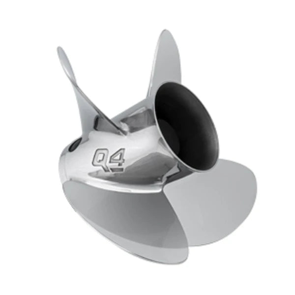 Quicksilver Q4 four-blade stainless steel propeller – representative catalog image for 8M0103533